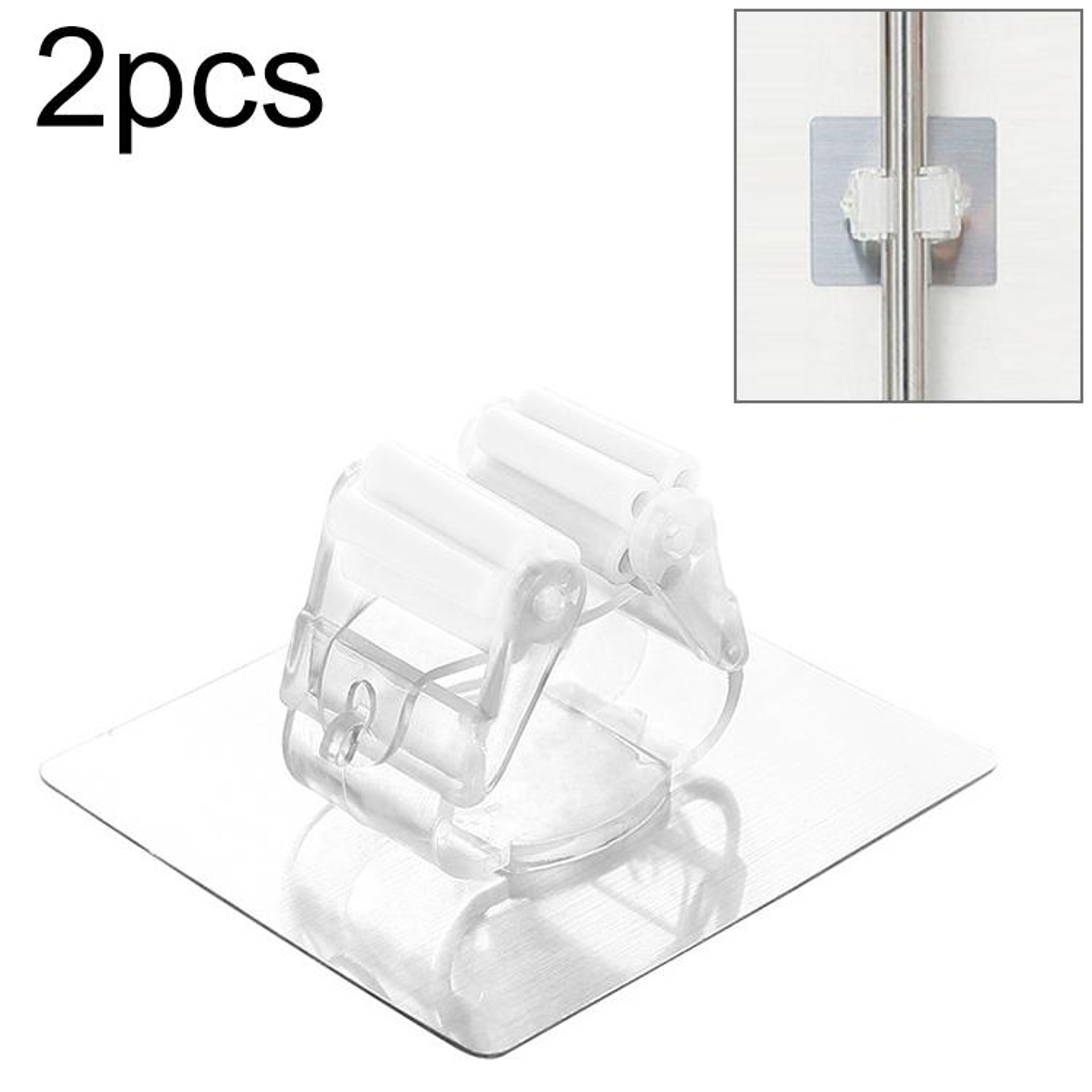 Self Adhesive Mop Holder Wall Hooks For Broom And Brush Storage Organizer 6