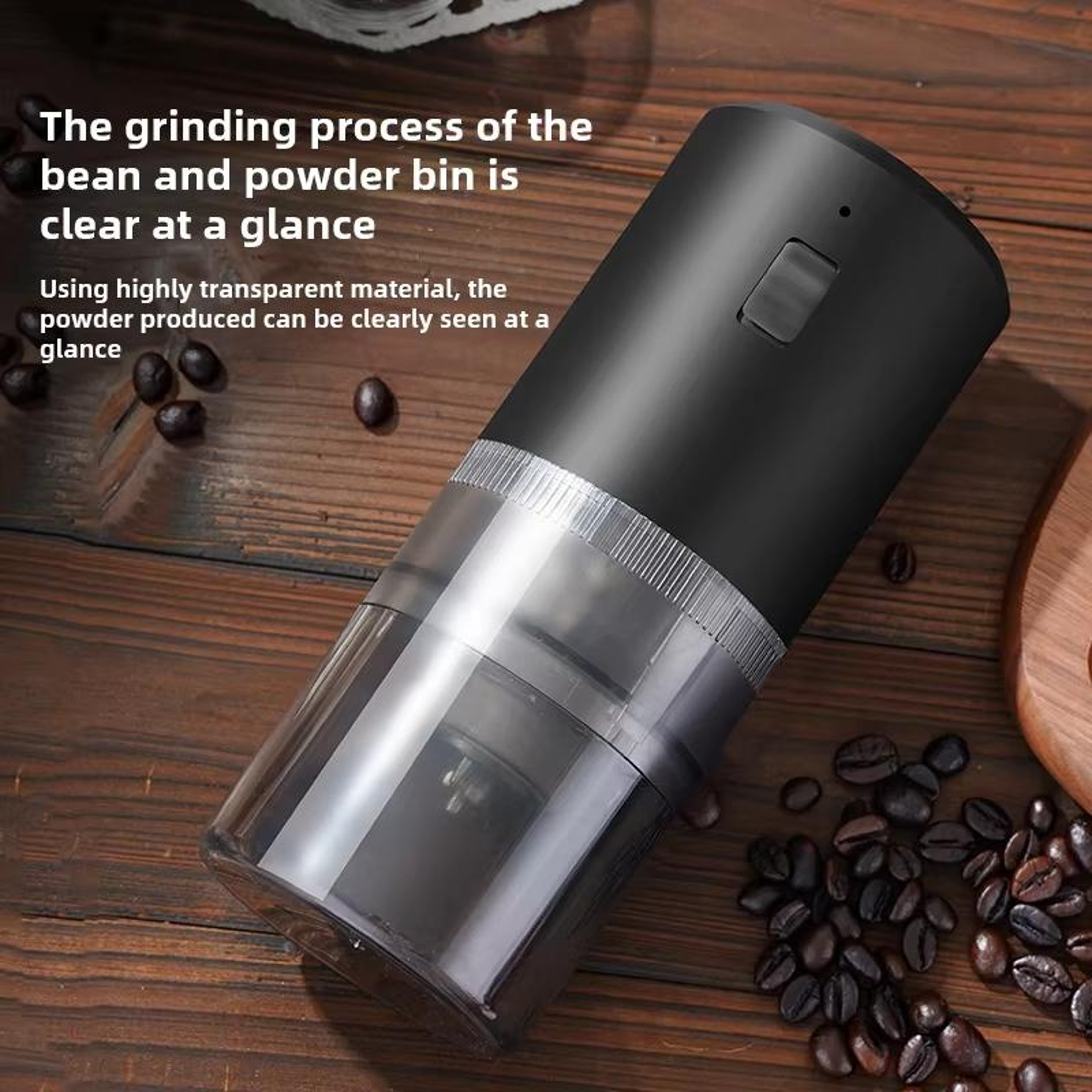 Portable Electric Coffee Grinder USB Rechargeable Adjustable Burr Coffee Grinder for Home Travel and Camping – view 10