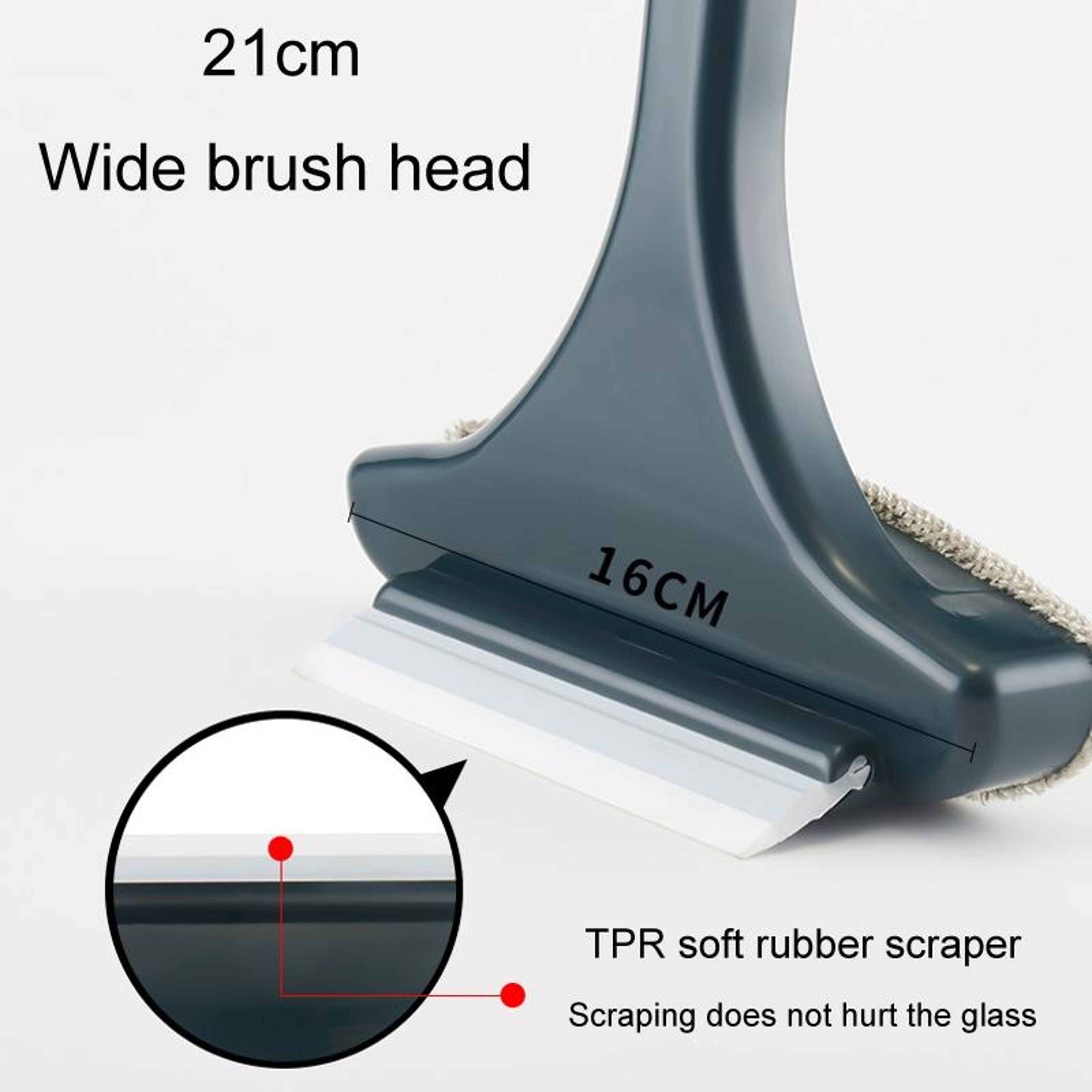 Window Screen Cleaning Brush with Glass Wiper Removable Handle Dust Cleaning Tool – view 4