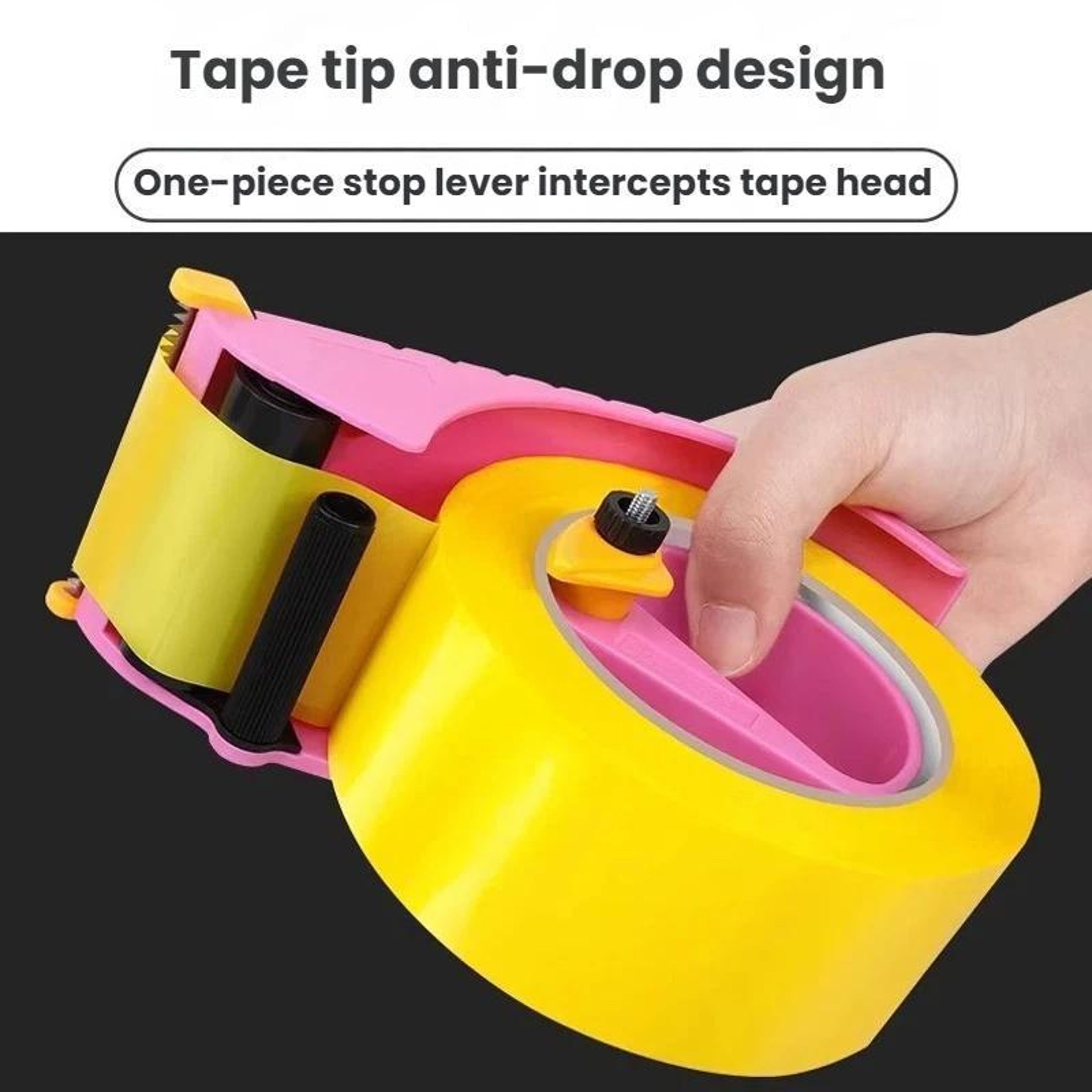 Adjustable Tape Dispenser Ergonomic Carton Sealing Tool  Heavy Duty Tape Cutter 2