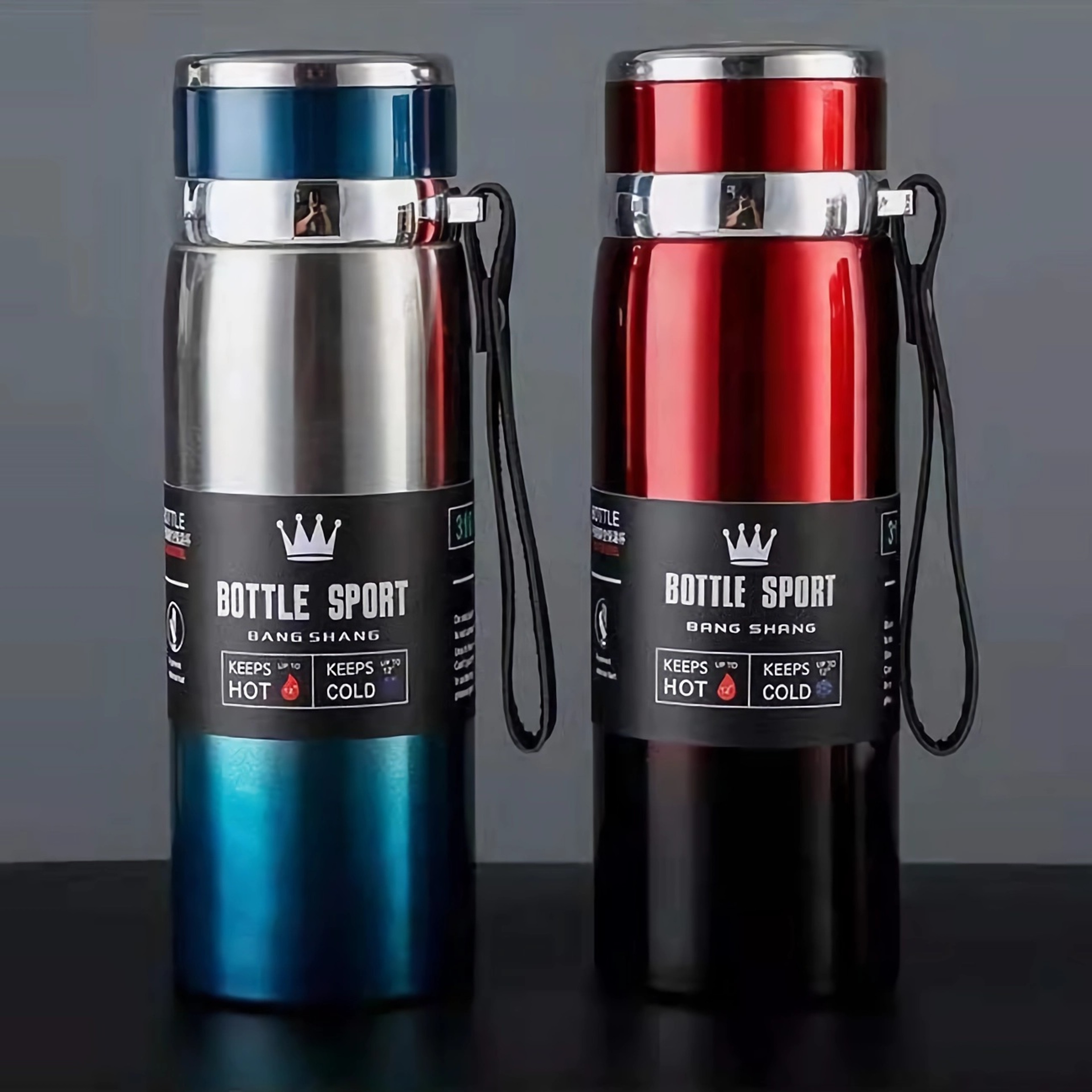 Stainless Steel Vacuum Thermos Bottle Thermal Water Bottle For Hot  Cold Drinks 0