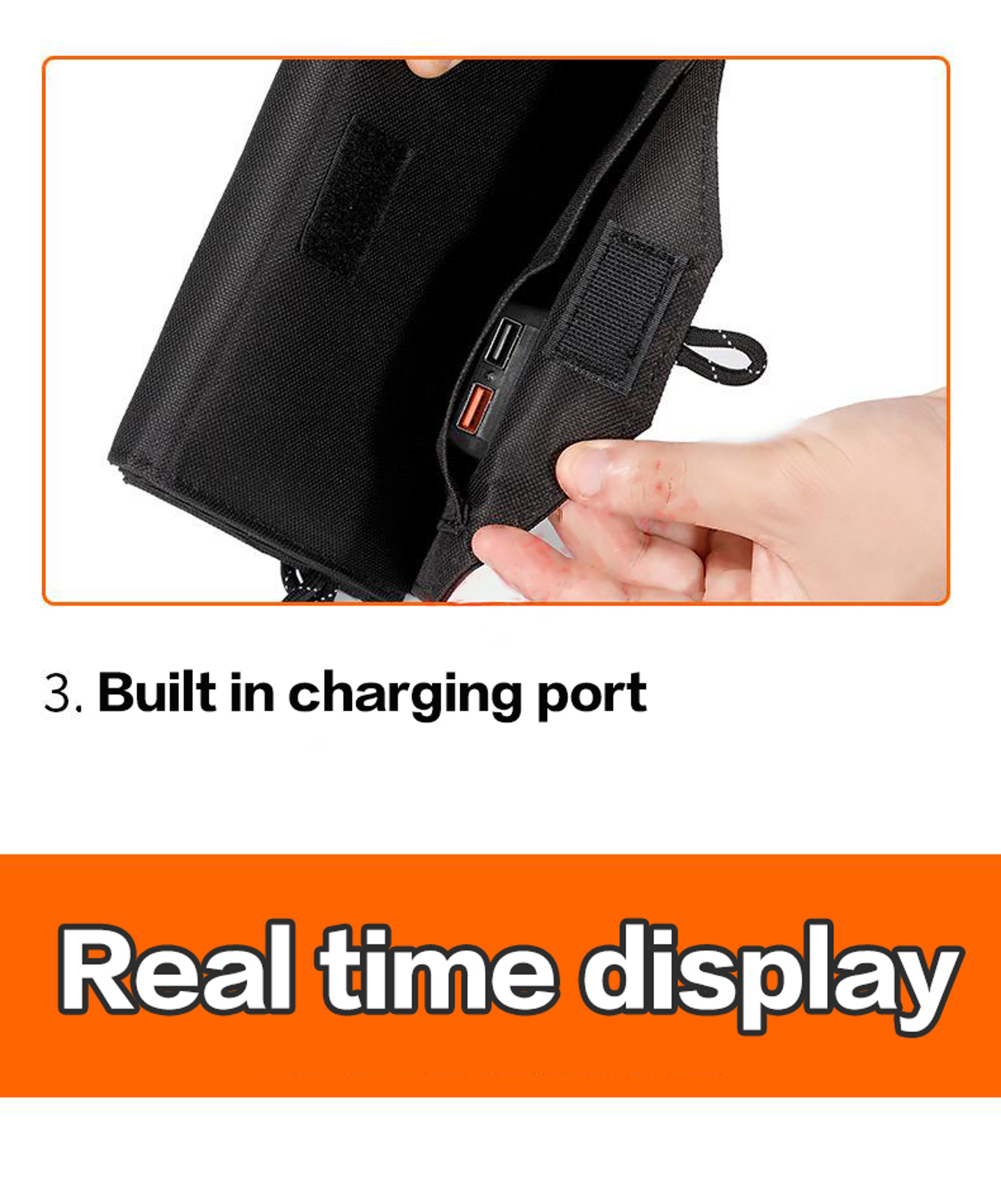 Portable Solar Panels Charger, Foldable Solar Panel for Full-Time Power Supply, Ideal for Camping, Hiking & Travel – view 4