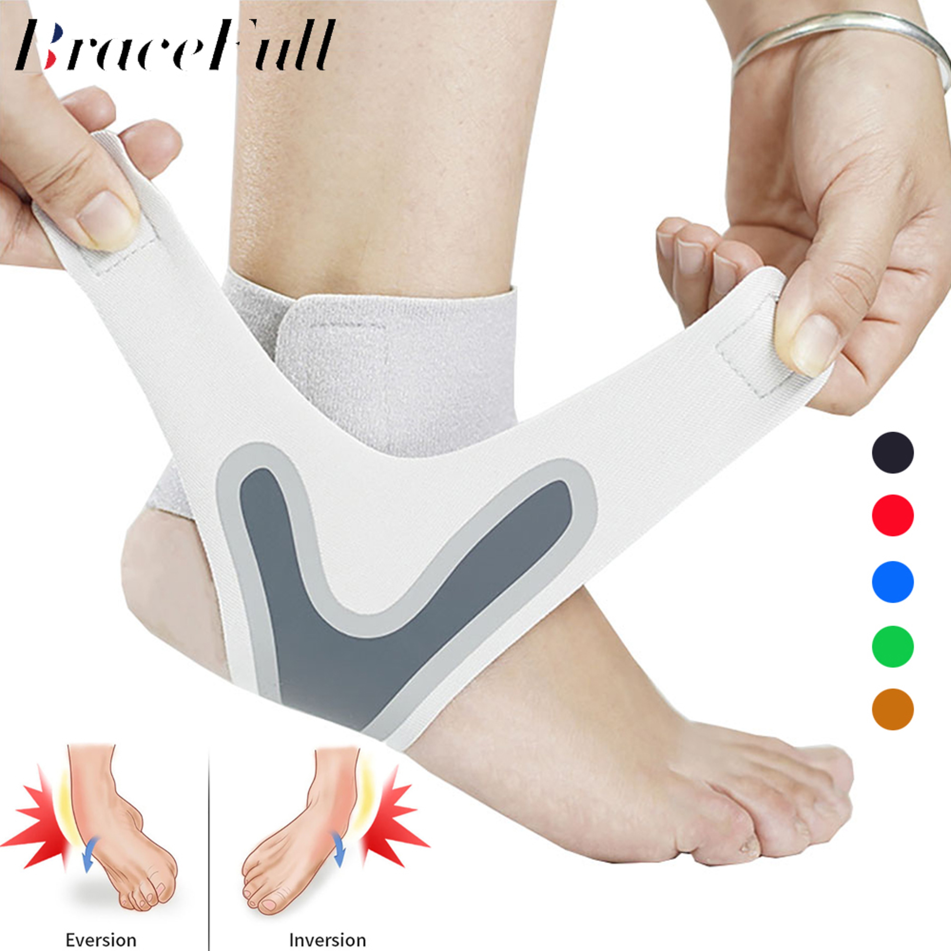 Adjustable Compression Ankle Sleeve Elastic Ankle Brace Guard For AntiSprain Support  Heel Protecti 0