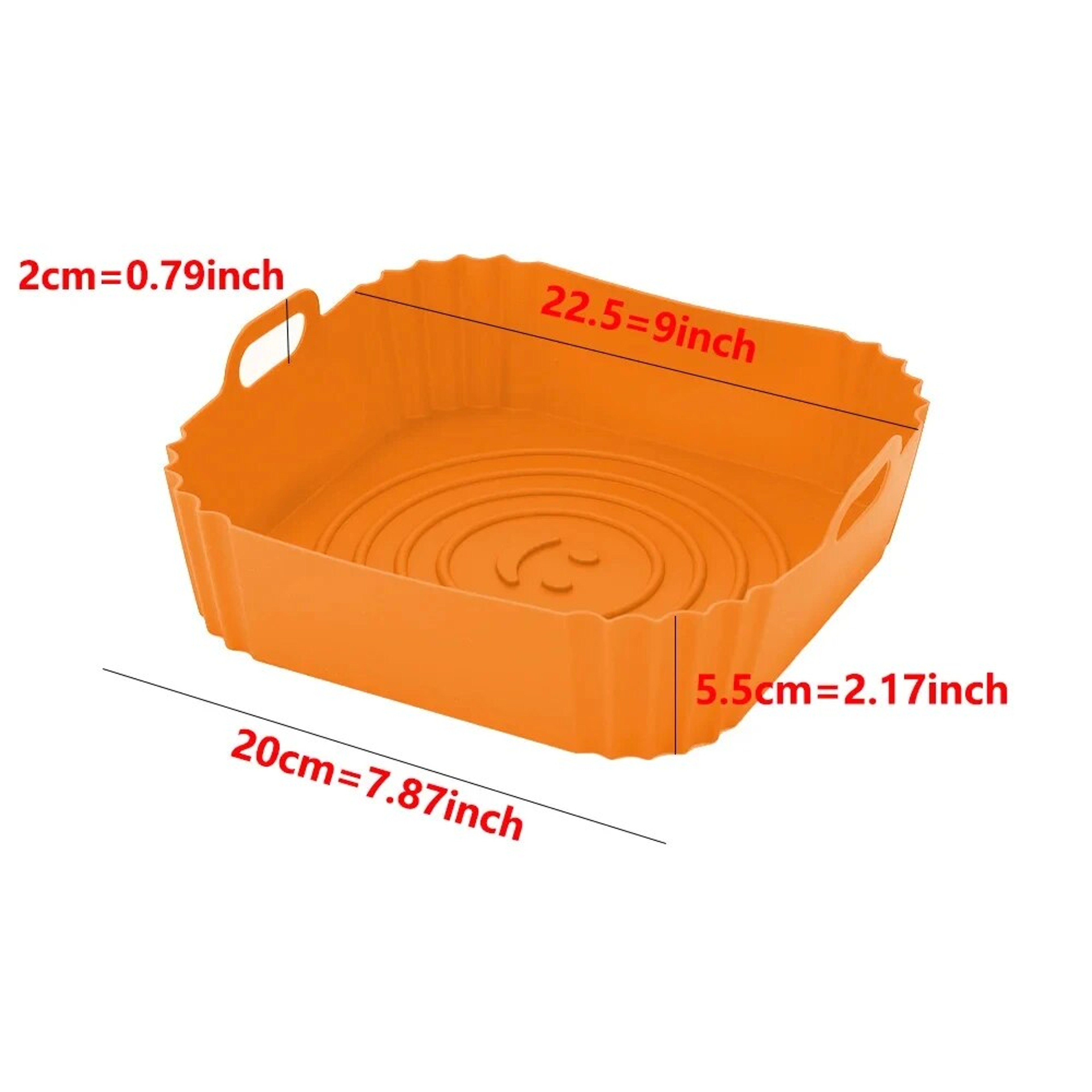 Silicone Air Fryer Basket Reusable Non Stick Pan Liner For Oven Pizza  Fried Chicken Baking Tray Ac 7
