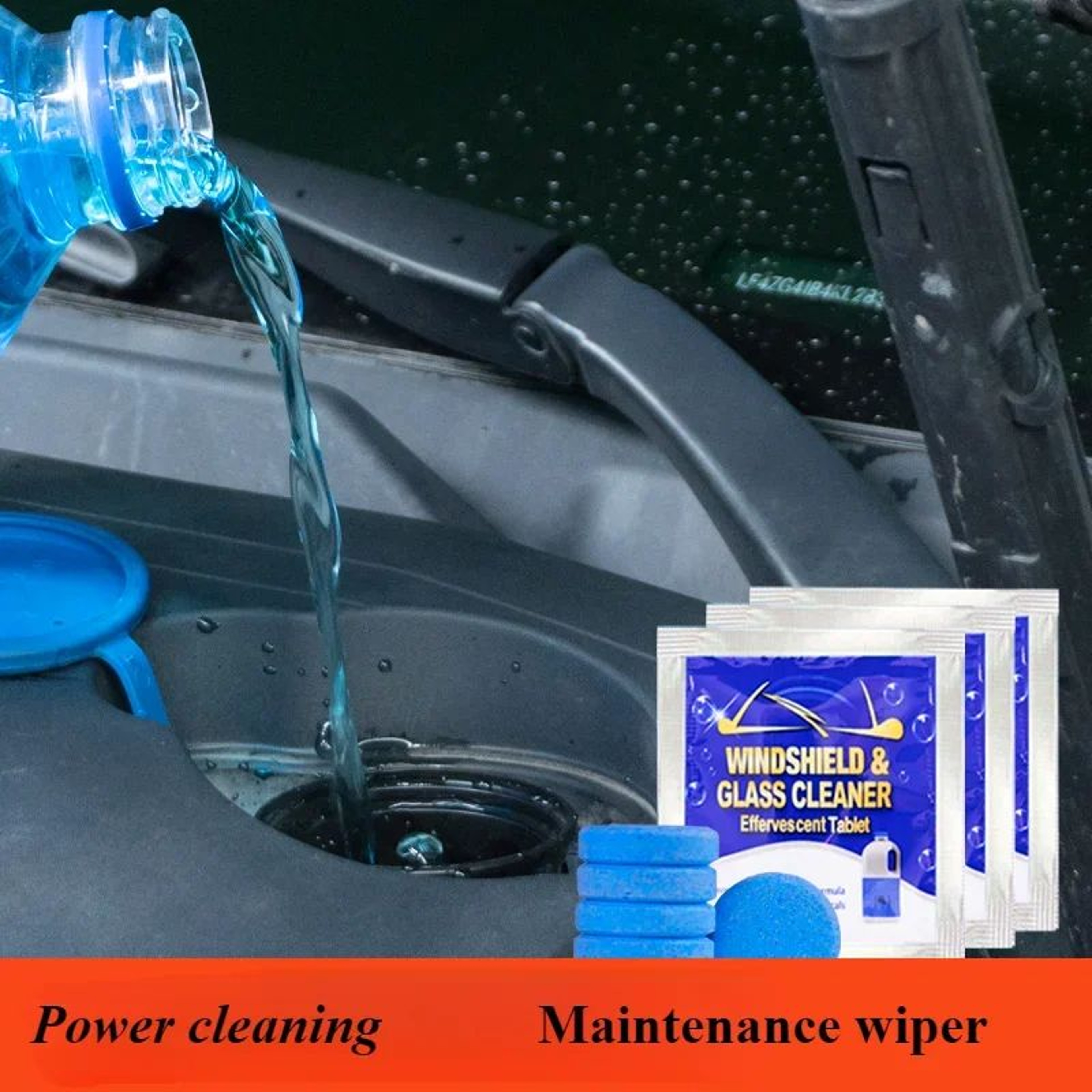 Effervescent Film Wiper Concentrate  Four Seasons Universal AntiFreeze Windshield Cleaner Zero Shel