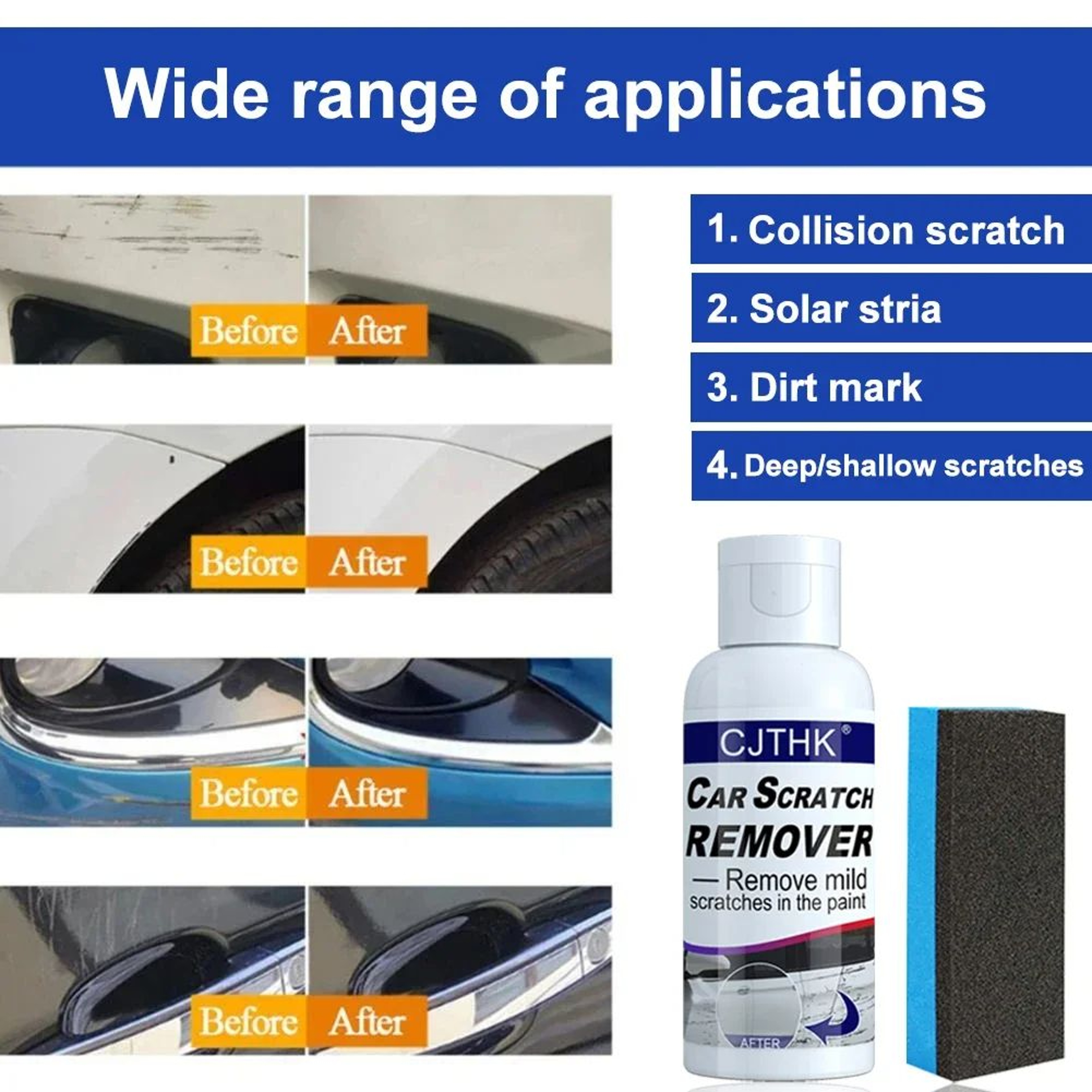 Car Scratch Remover Paint Care Tools Auto Swirl Repair  Polishing For Auto Body Grinding Compound   2