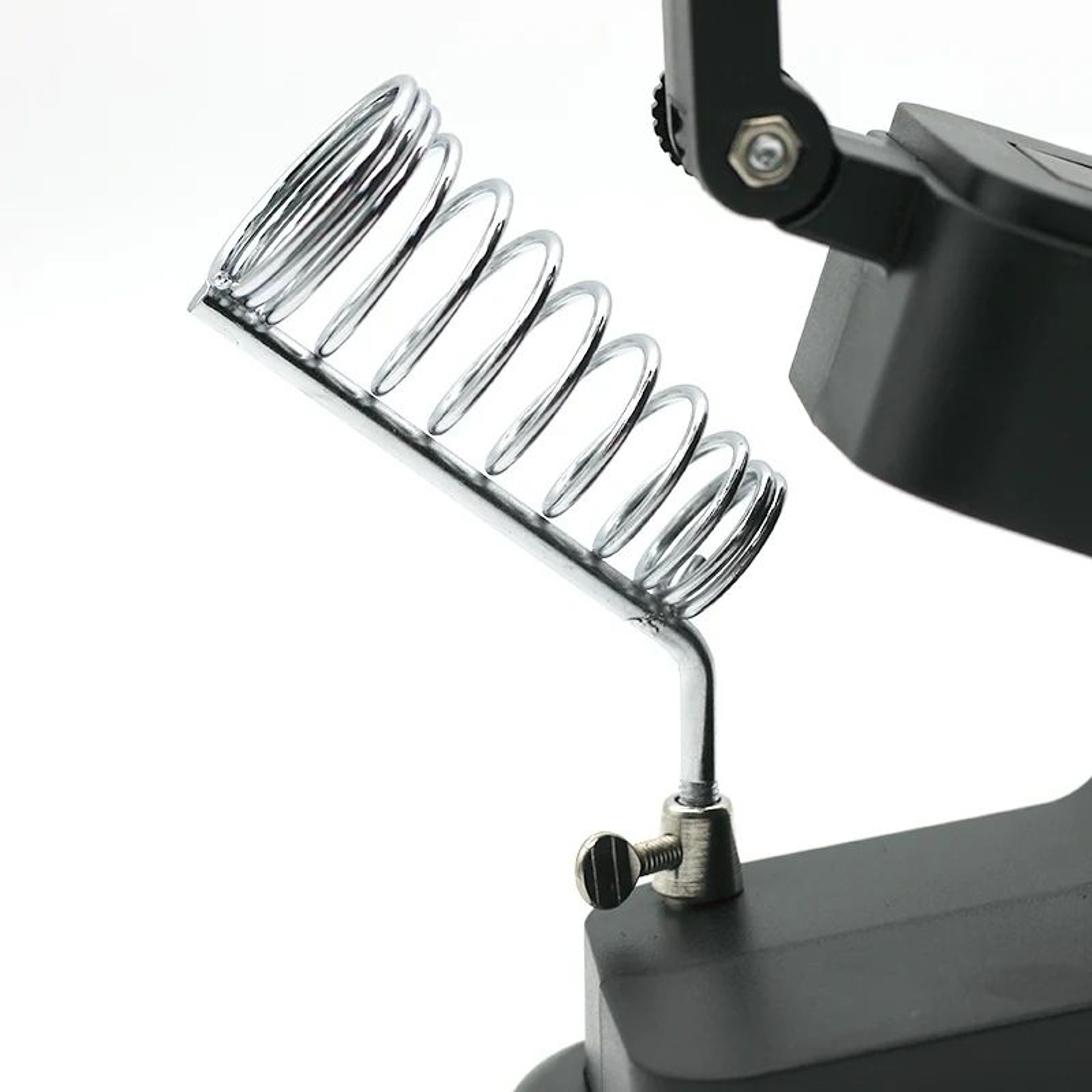 LED Magnifying Glass For Soldering Loupe With Auxiliary Clip  Iron Stand Holder Station For Efficie 2