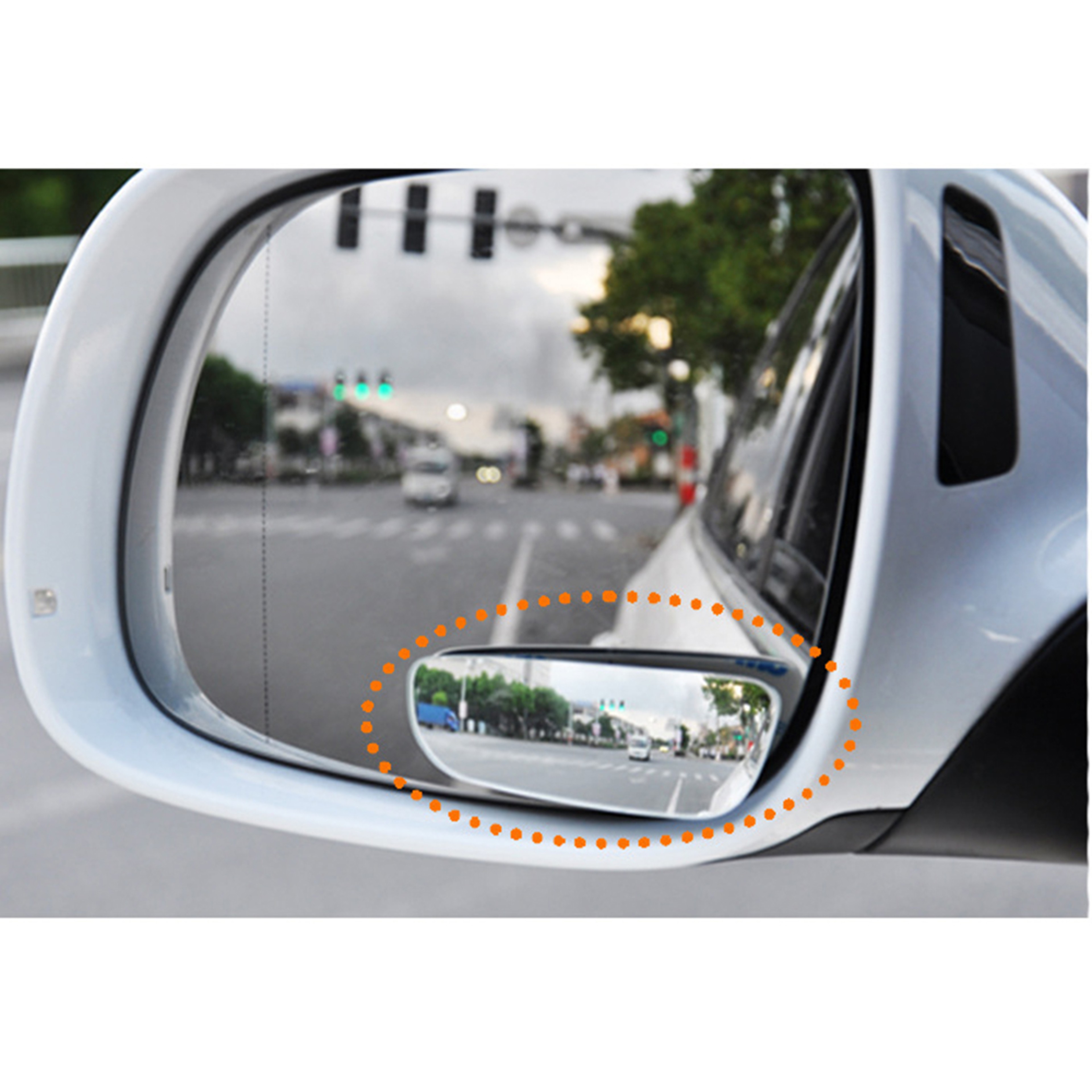 Universal Car Blind Spot Mirrors (2pcs), 360 Rotatable Wide Angle Parking Mirrors with 3M Adhesive for Enhanced Safety – view 1
