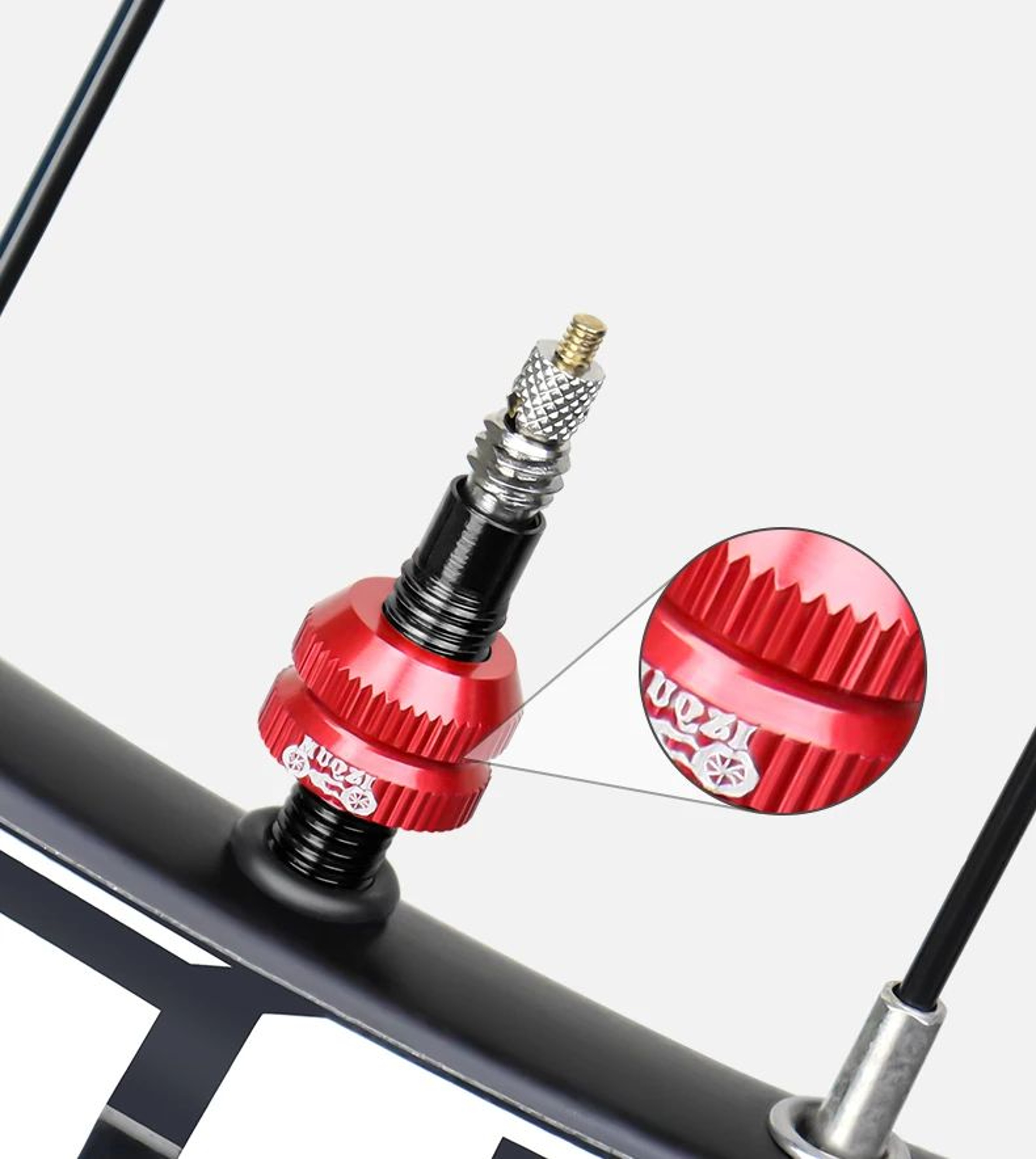 Bike Tubeless Tire Presta Valve Nut Aluminum Ultralight Valve Cap For MTB  Road Bicycle Rim Cycling 5