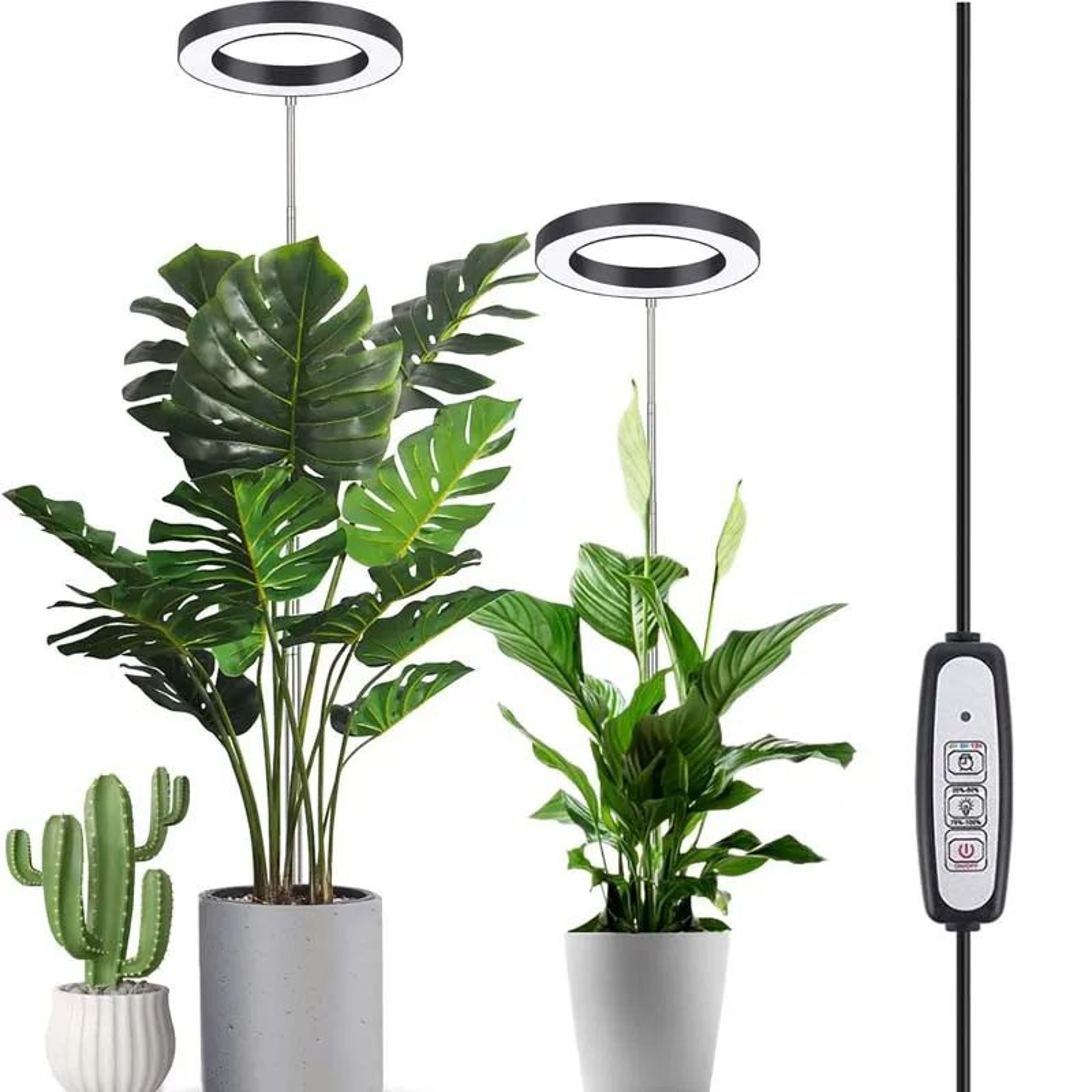 Plant Grow Light LED Growing Lamp Full Spectrum Height Adjustable Auto Timer Indoor Plant Light Sol 0