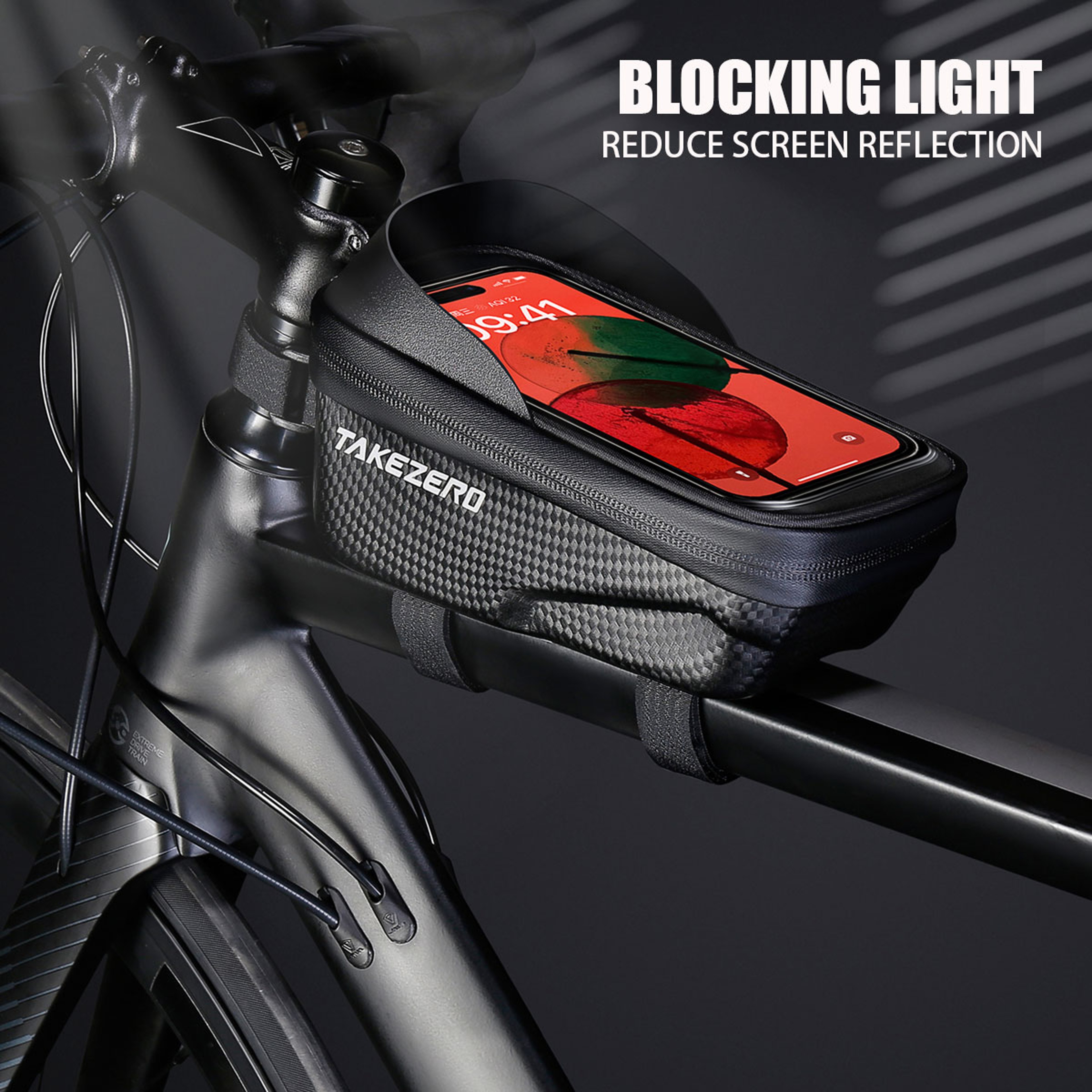 Mountain Bicycle Bag Hard Shell EVA Front Frame Bag for Road Bikes, Mobile Phone Handlebar Pouch Cycling Equipment – view 3