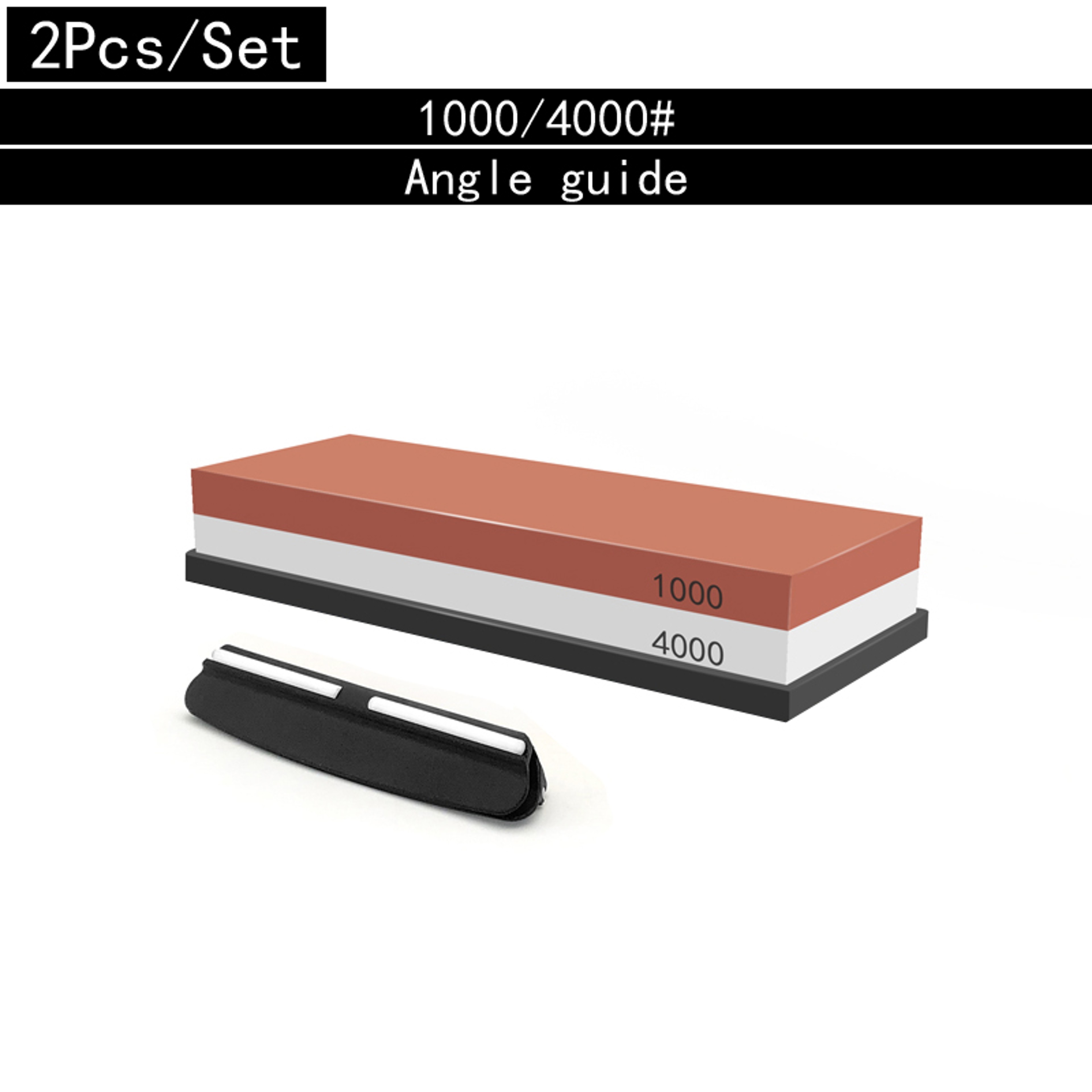 Professional Sharpening Stones Knife Sharpener Kit, Double-Side Whetstone Grinder Stone with Bamboo Base & Angle Guide – view 9