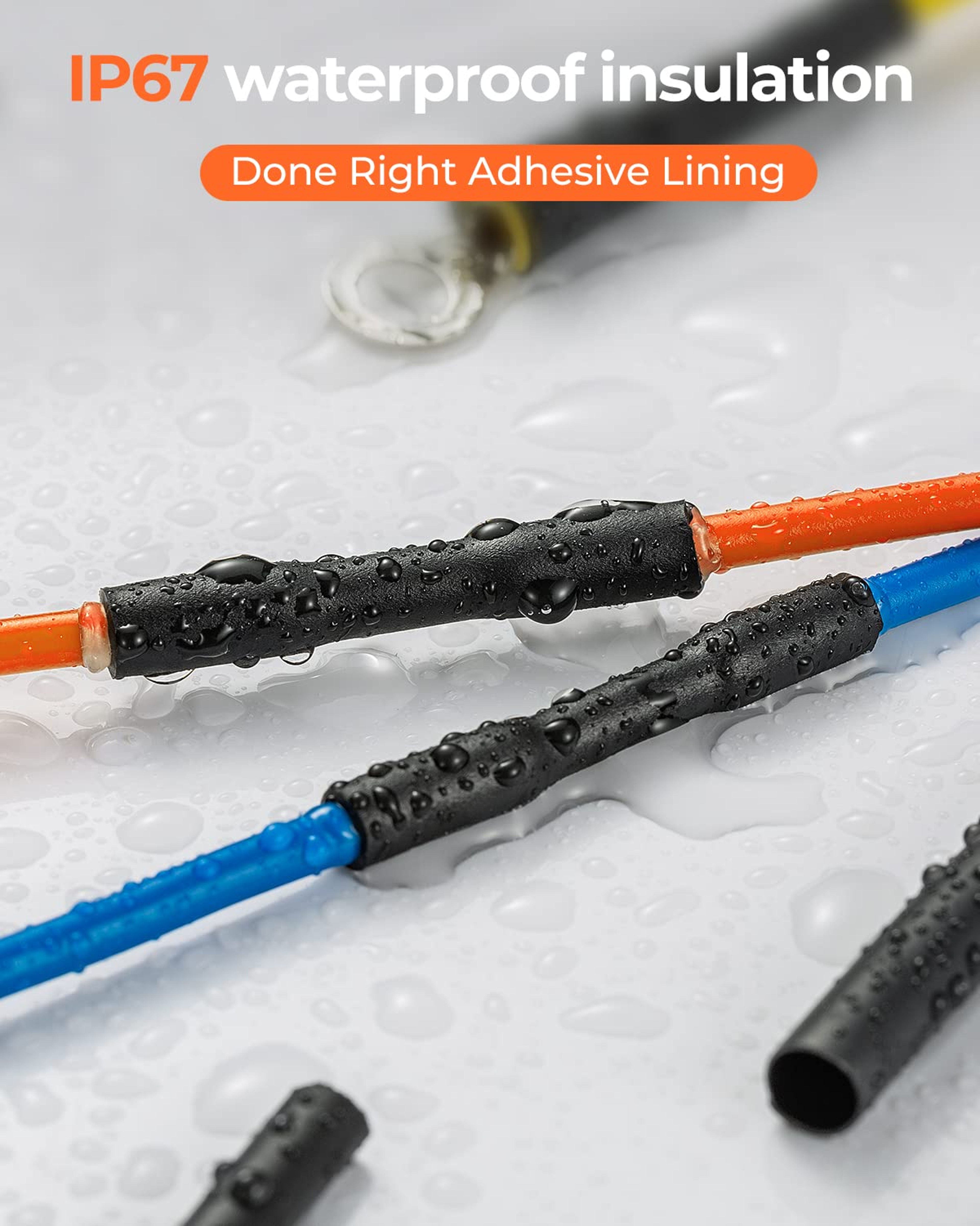 Black Heat Shrink Tubing Kit, Adhesive Lined, Marine Grade Heat Shrink Wrap for Electrical Wiring, Automotive Repair – view 5