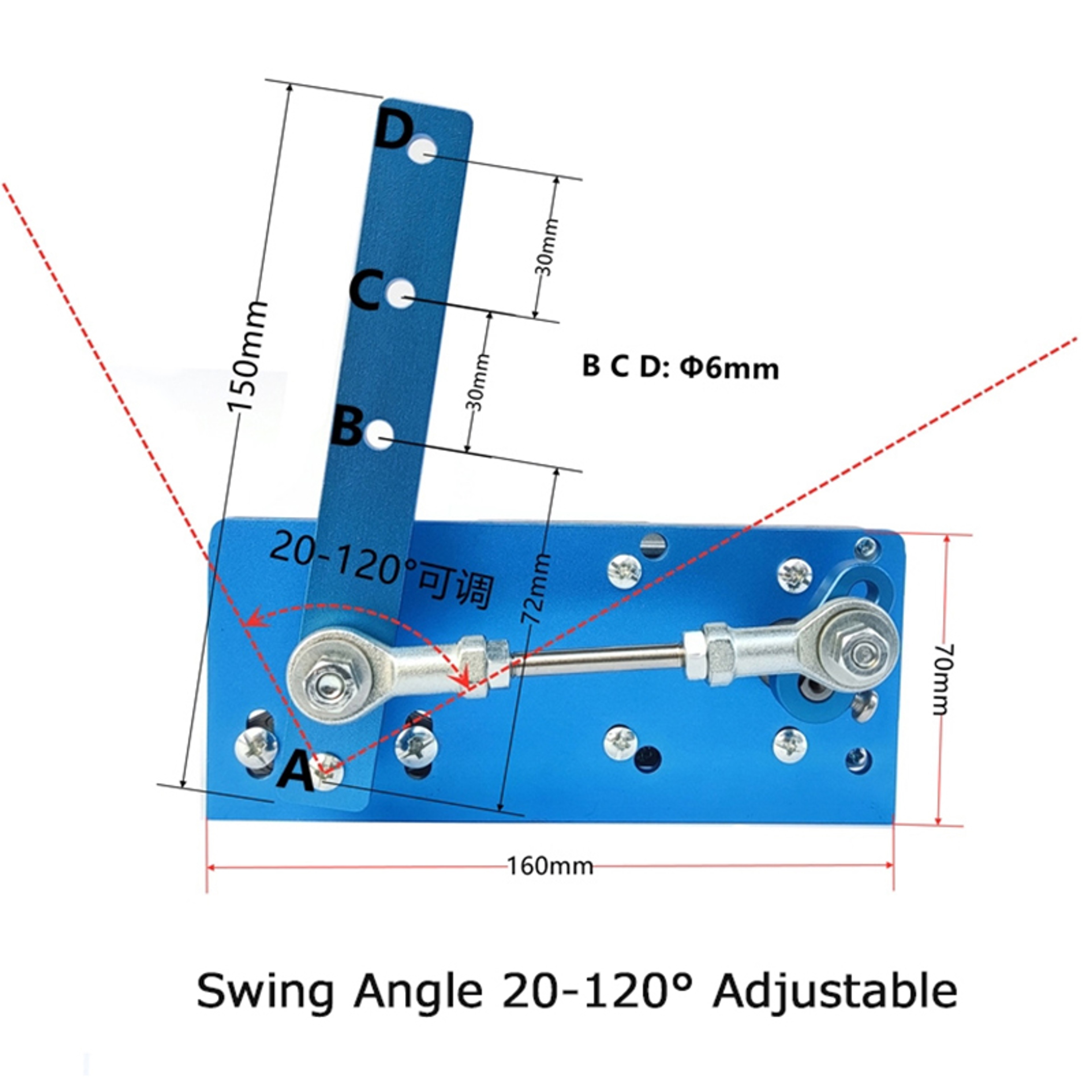 Motor Automatic Wobbler Machine DC, Adjustable Reciprocating Rocking Motor, DIY Swing Angle Drive Mechanism Kit – view 2