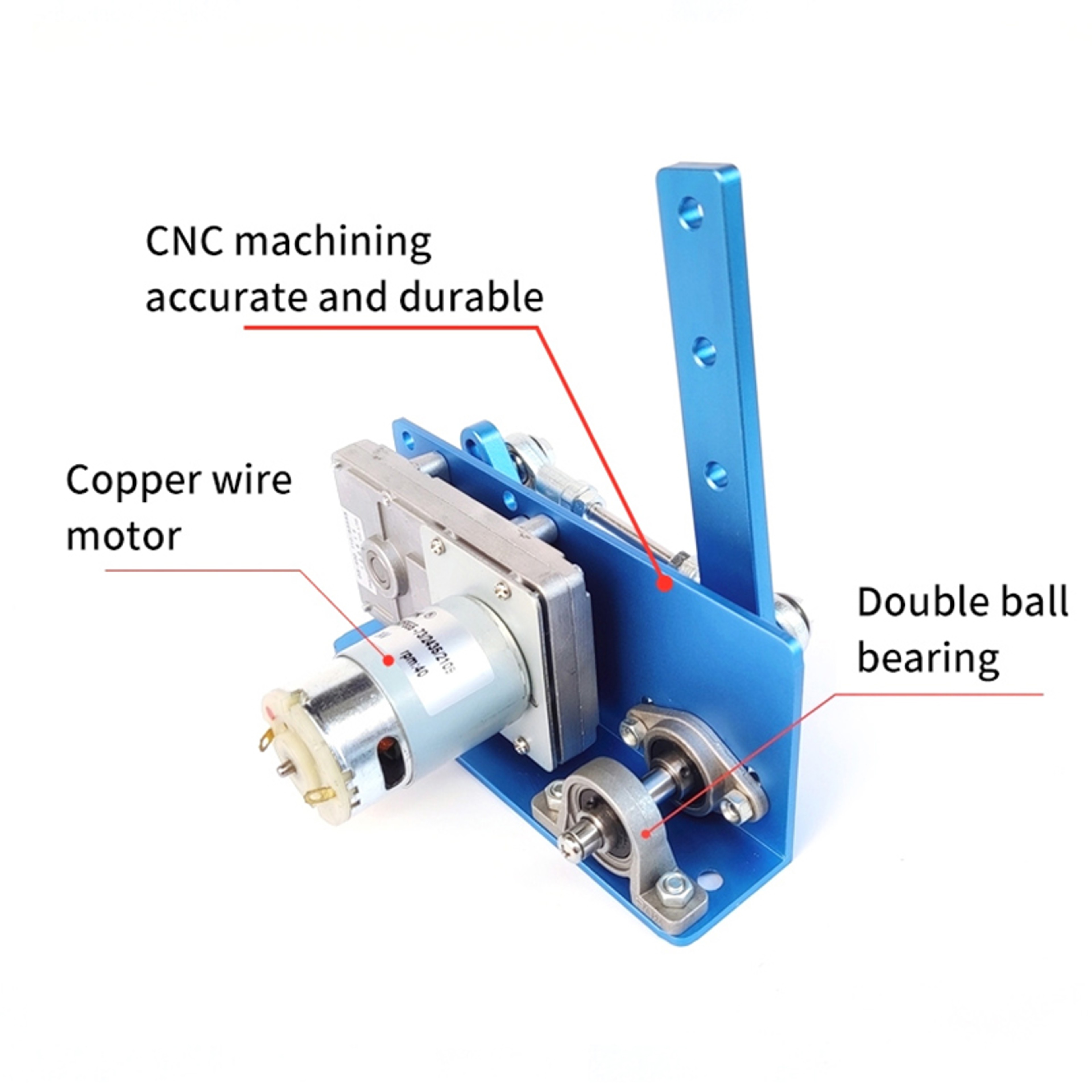 Motor Automatic Wobbler Machine DC, Adjustable Reciprocating Rocking Motor, DIY Swing Angle Drive Mechanism Kit – view 4
