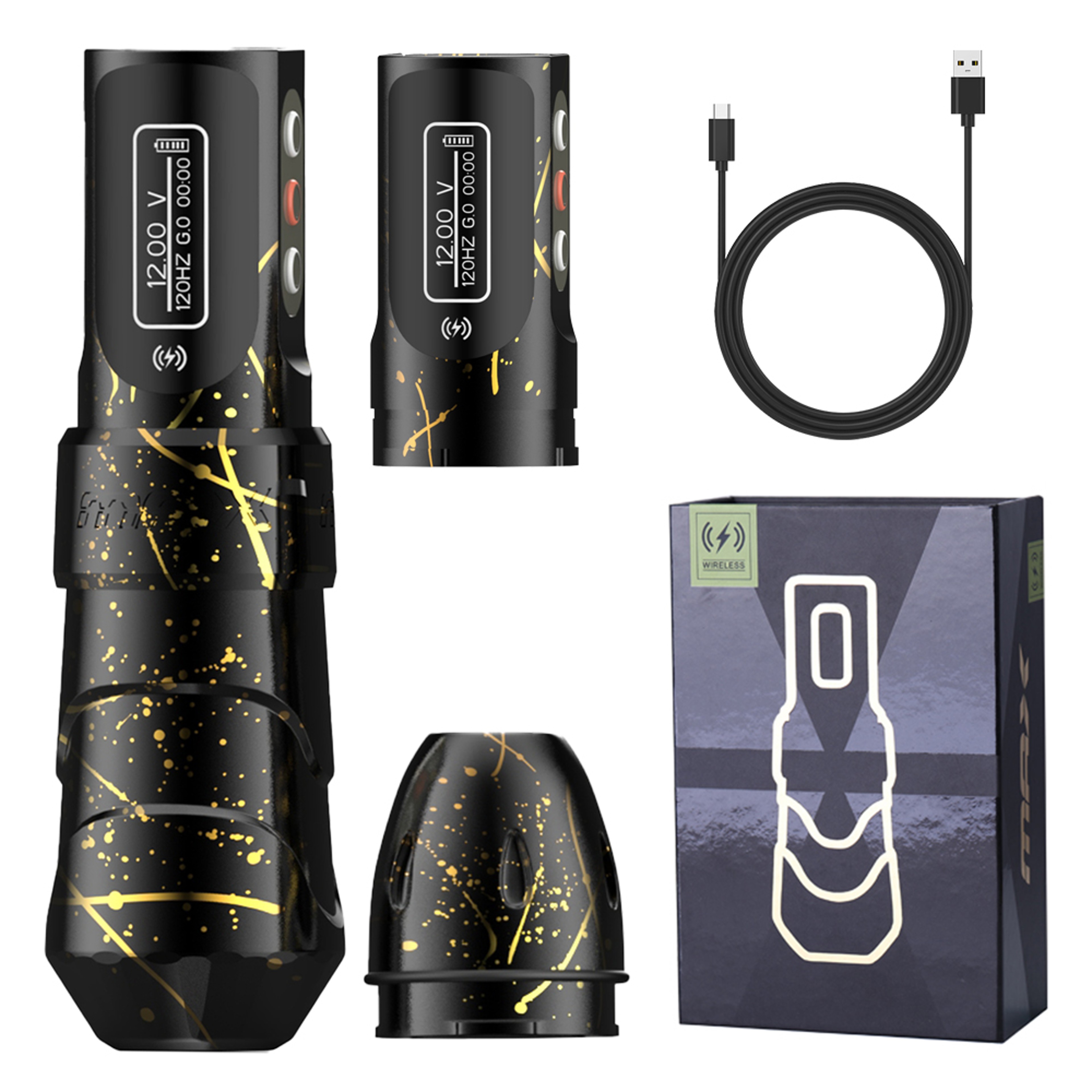 Tattoo Pen Machine With 2400mAh Battery Stroke Coreless Motor Rechargeable Rotary Tattoo Gun For Ar 9