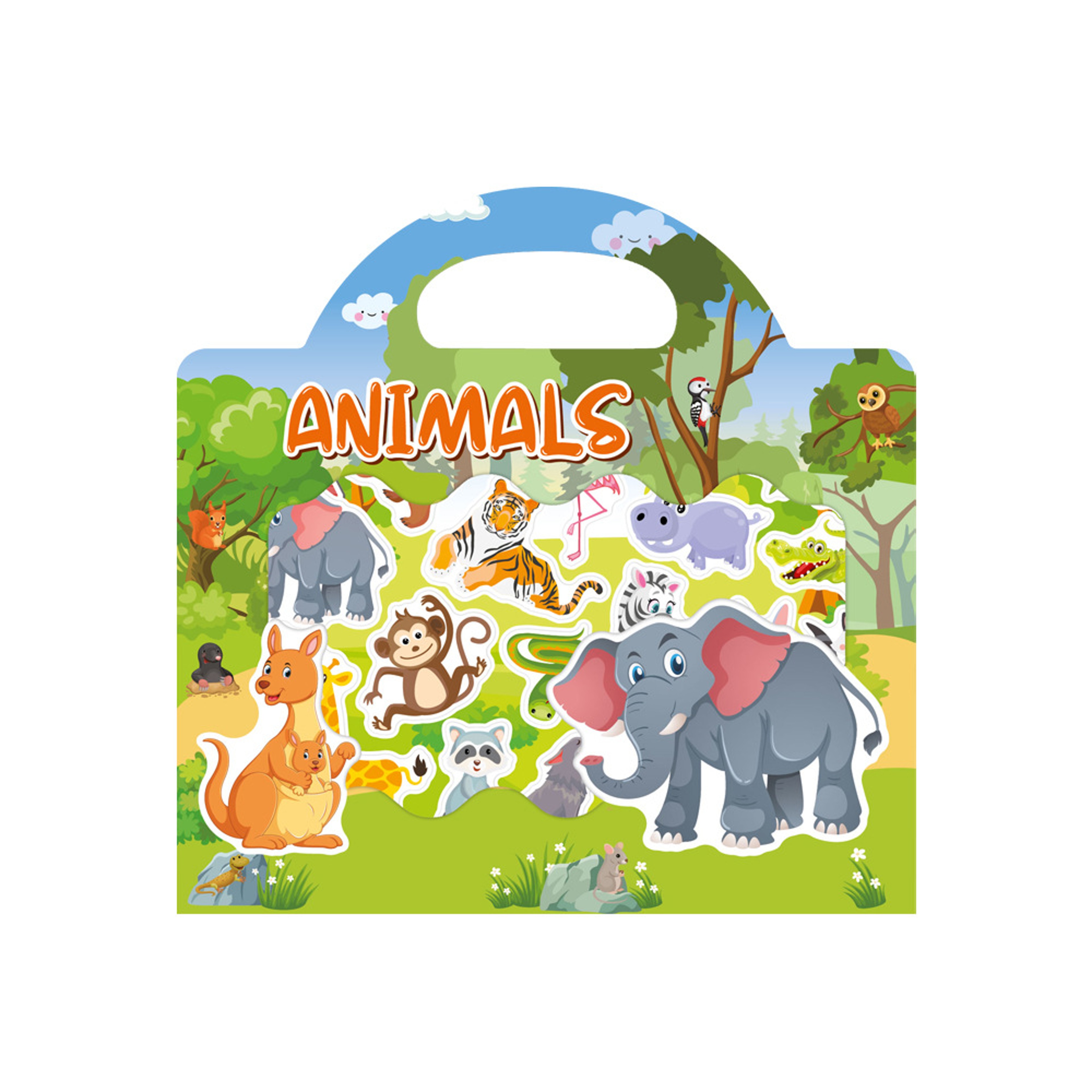 Kids DIY Puzzle Sticker Book, Reusable Scene Cute Cartoon Animal Stickers, Learning Cognition Toys, Back to School Gift – view 15