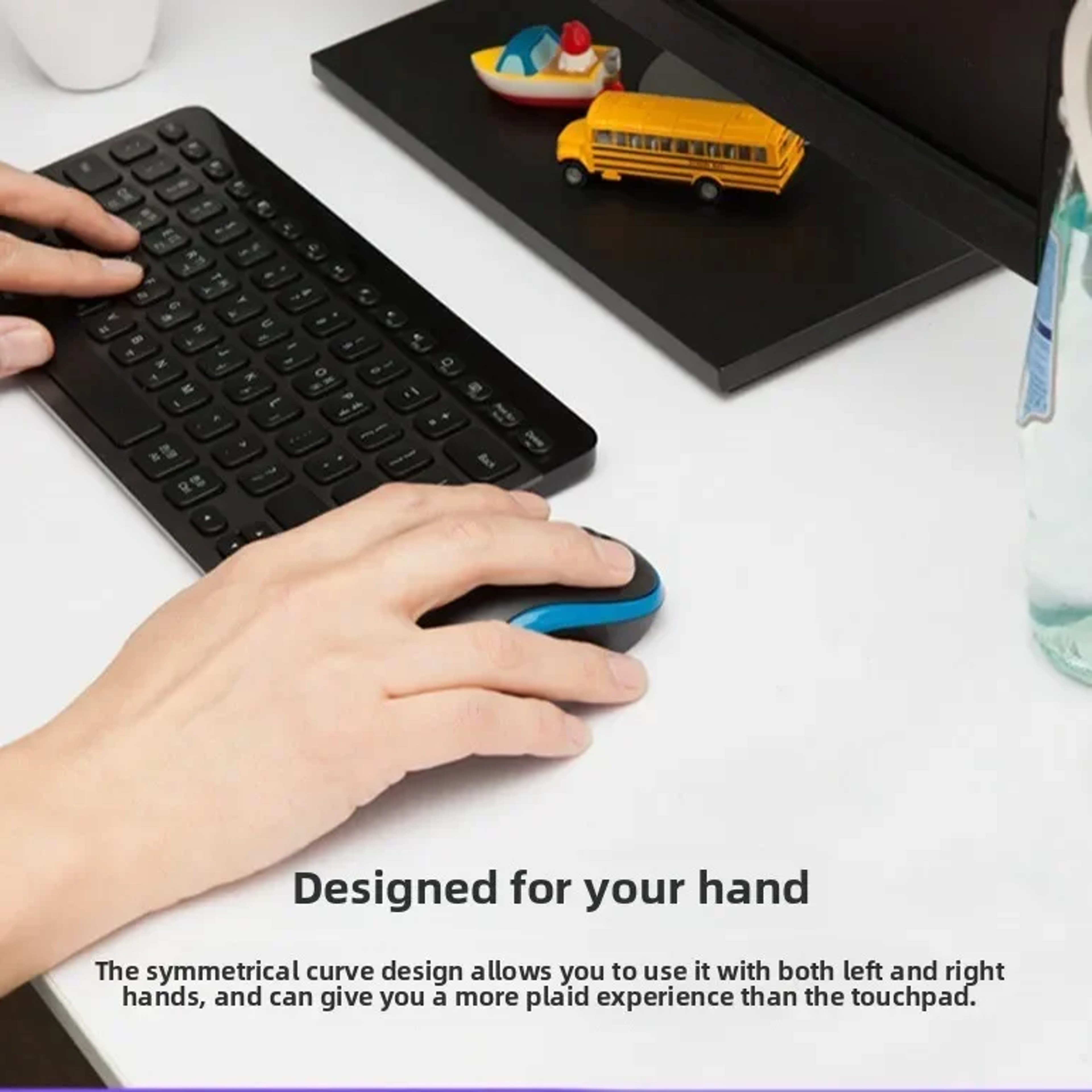 Logitech Wireless Mouse Ambidextrous, Compact and Durable, Power Saving Mouse for Home, Office, Travel Uses – view 2