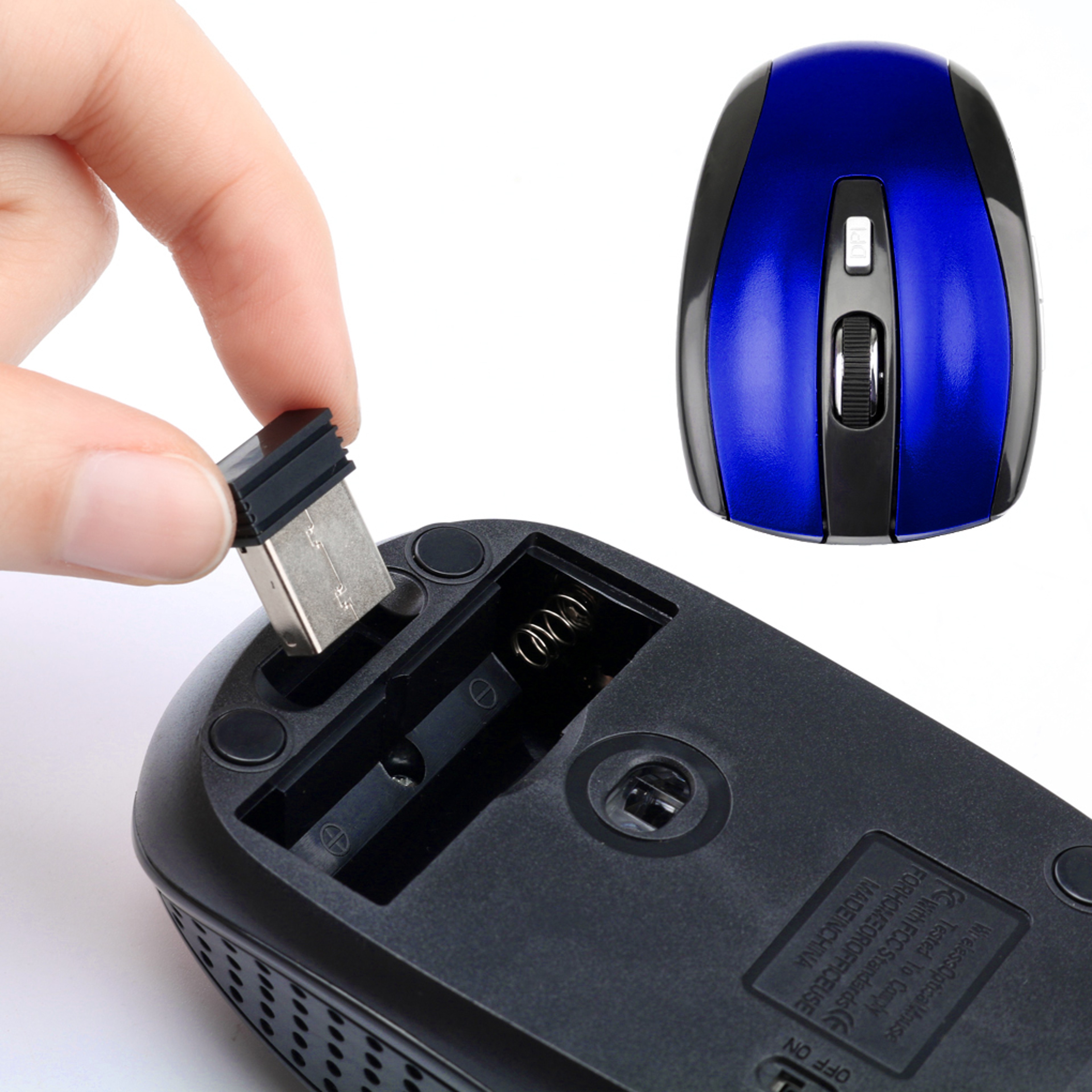 Wireless Mouse Adjustable DPI, Optical Gaming Mouse, 6 Button Gamer Mice with USB Receiver for Laptop Desktop PC – view 4