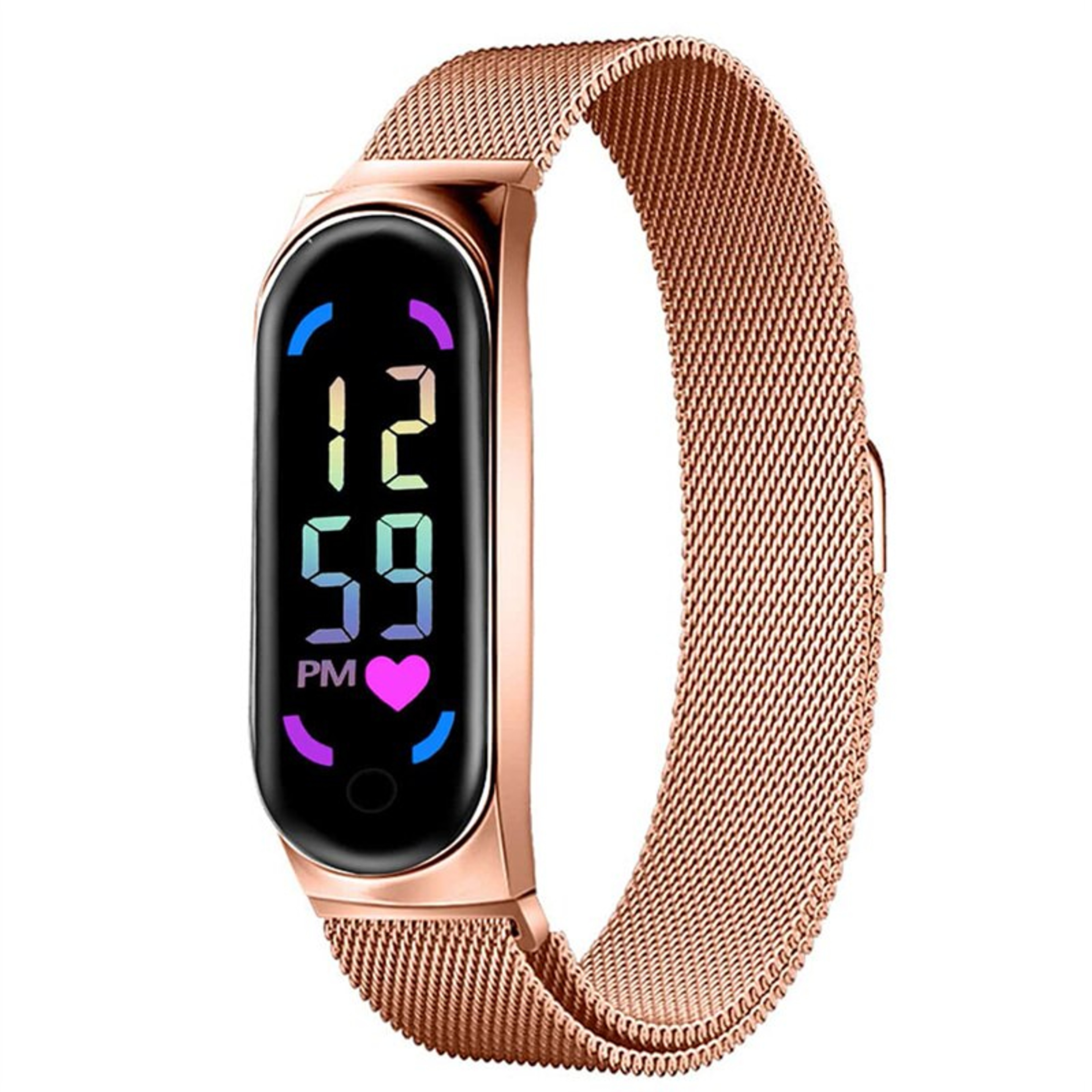 Waterproof Digital LED Watch for Women 2024, Magnetic Strap, Stylish Touch Screen Feminine Clock Gift Idea – view 8