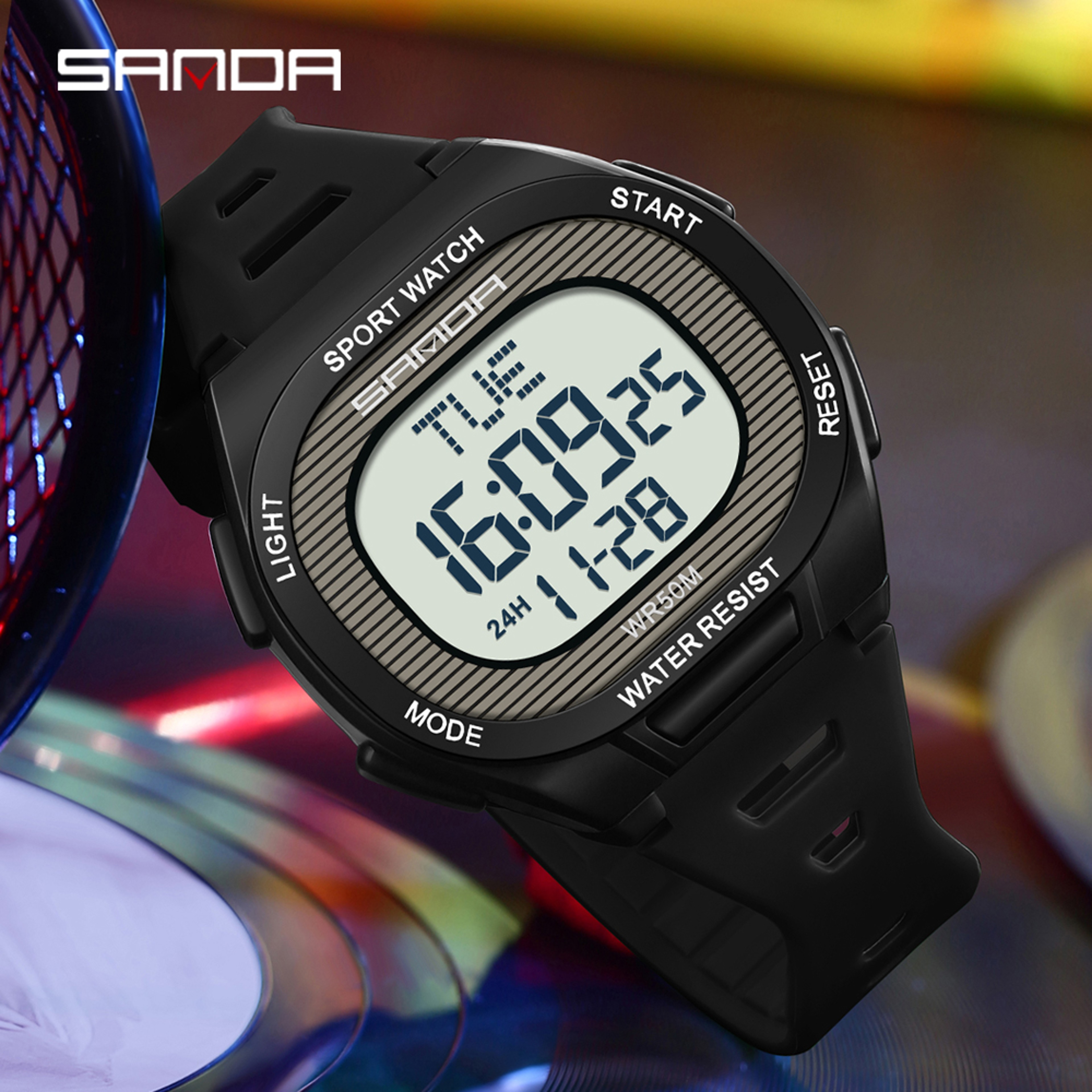 Luxury Digital Watch for Men and Women, LED Waterproof Sports Watch, Multifunctional Military Style – view 1