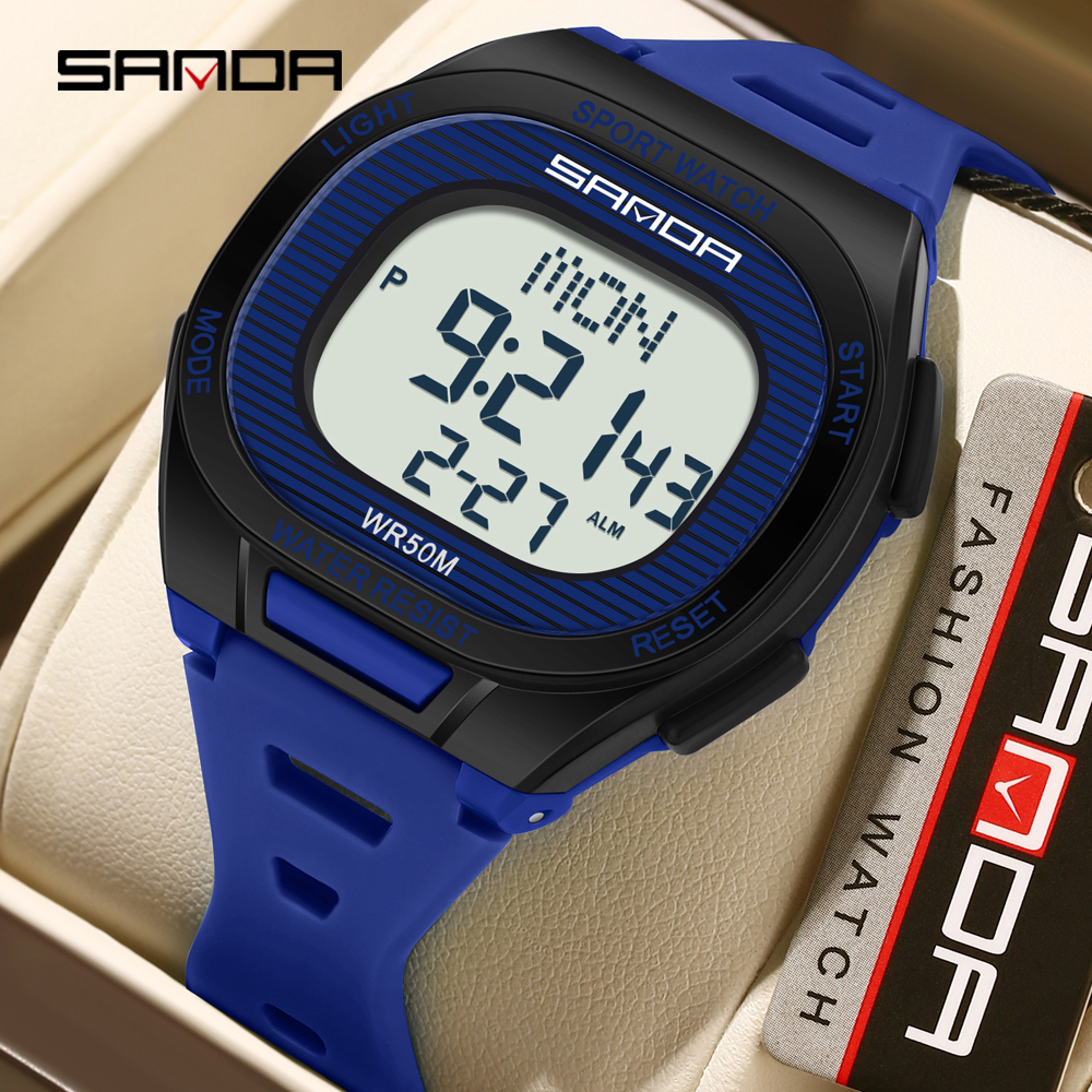 Luxury Digital Watch for Men and Women, LED Waterproof Sports Watch, Multifunctional Military Style – view 3