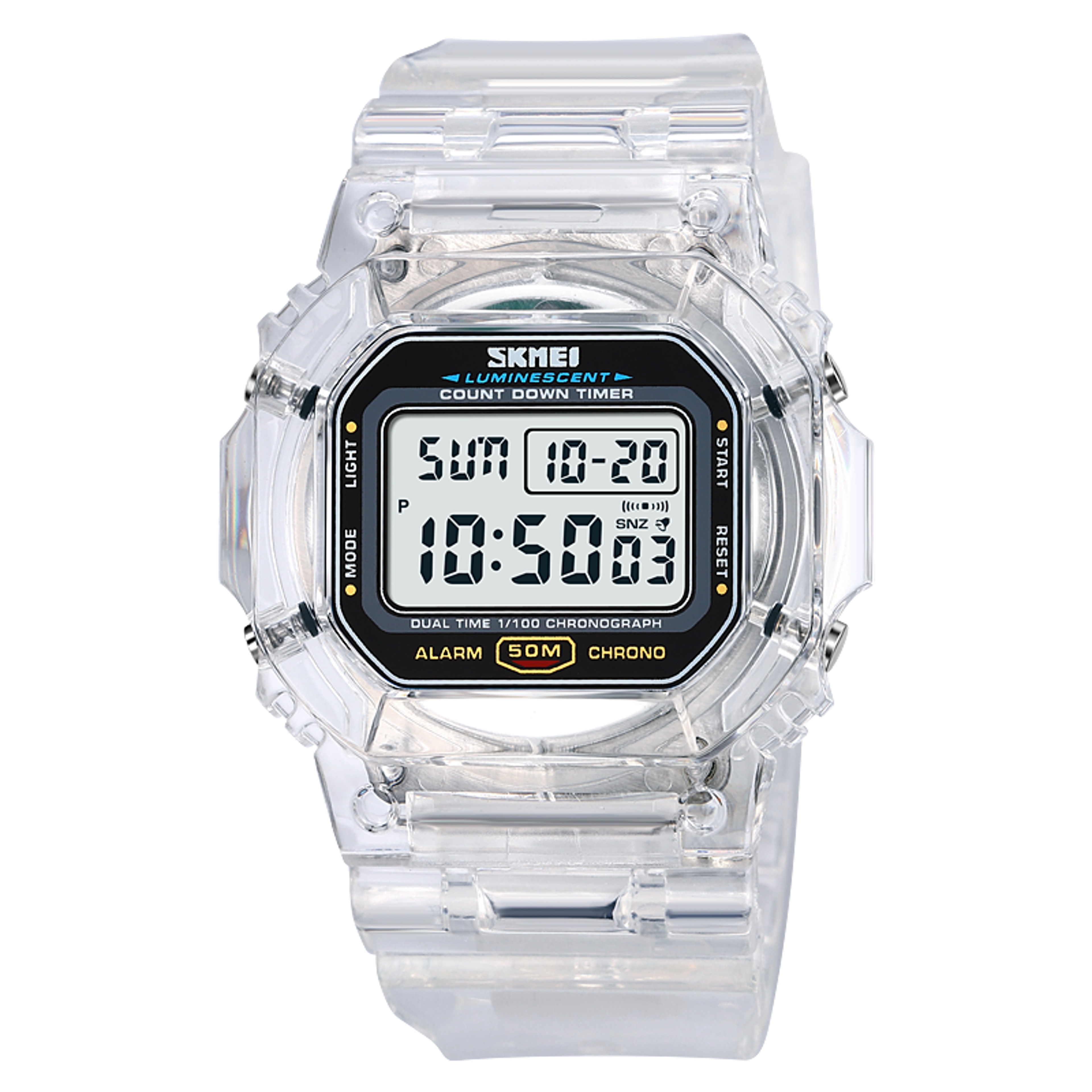 SKMEI Digital Watch For Men 5Bar Waterproof Stopwatch Multifunctional Back Light Wristwatches Reloj 2