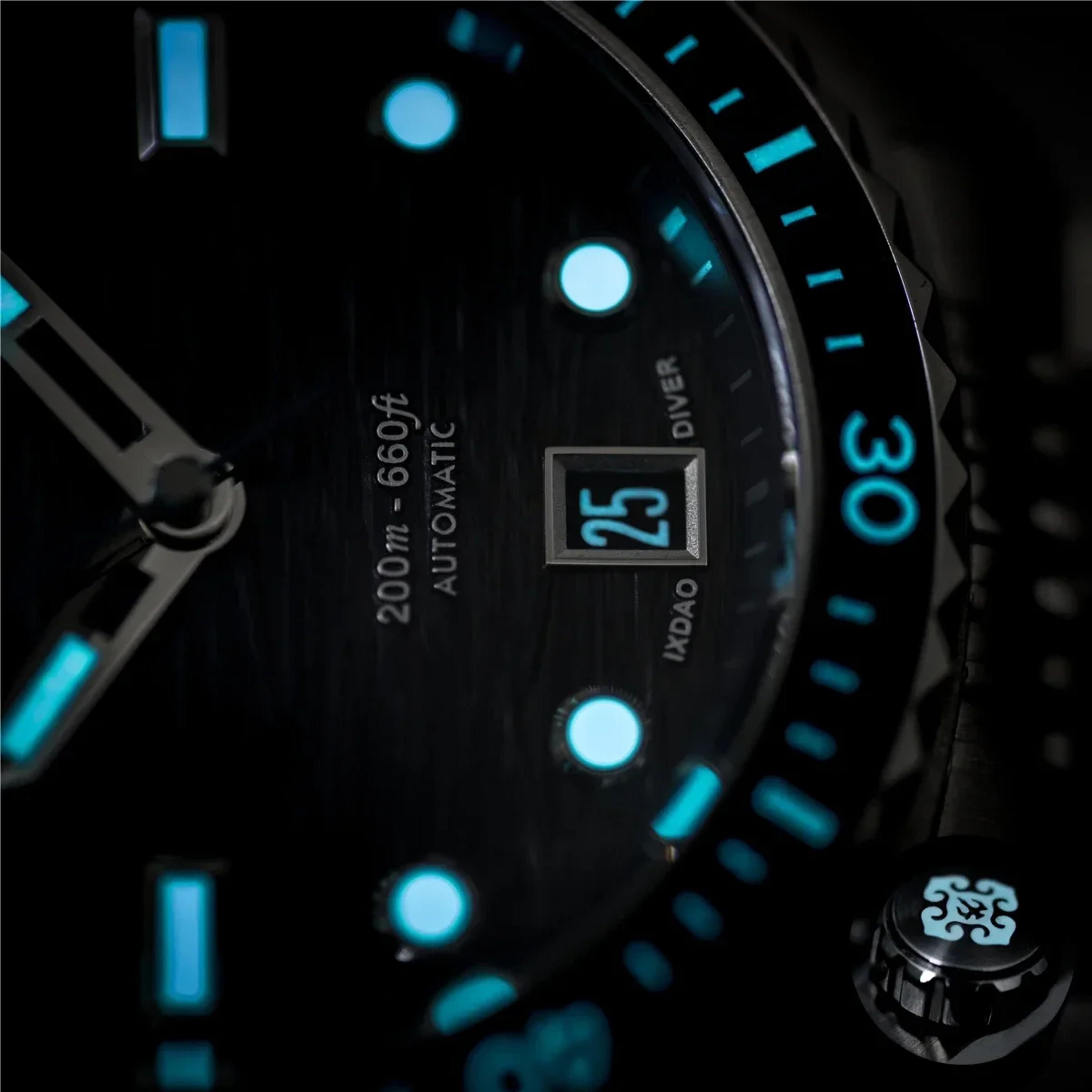 New Men Automatic Mechanical Watch, Dragon Scale Pattern Diving Watch, 20Bar Stainless Steel BWG 9 reloj hombre – view 5