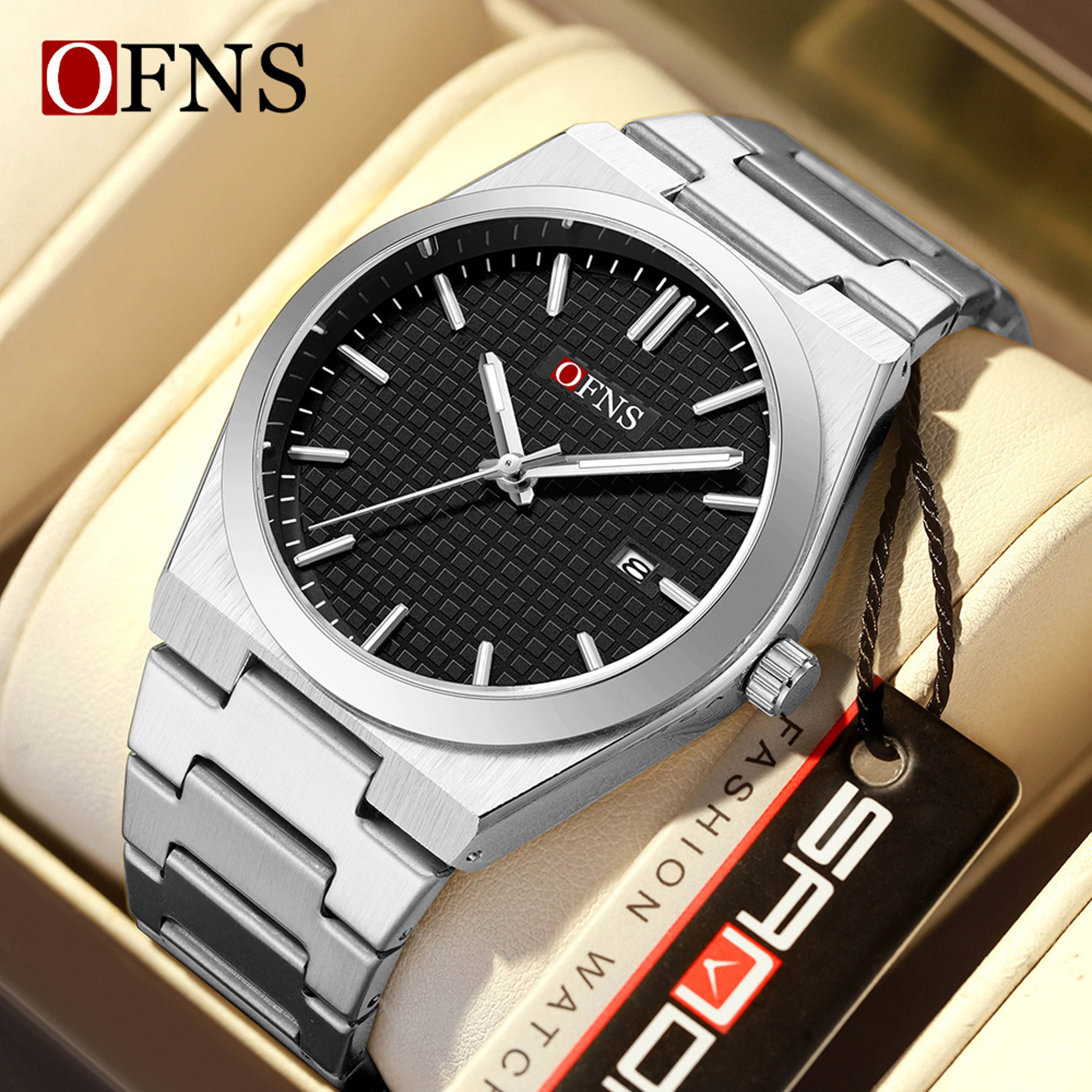 OFNS 2025 New Men's Business Quartz Watch Waterproof Luminous Single Calendar Display Leisure Fashion Personalized Watch for Men – view 1