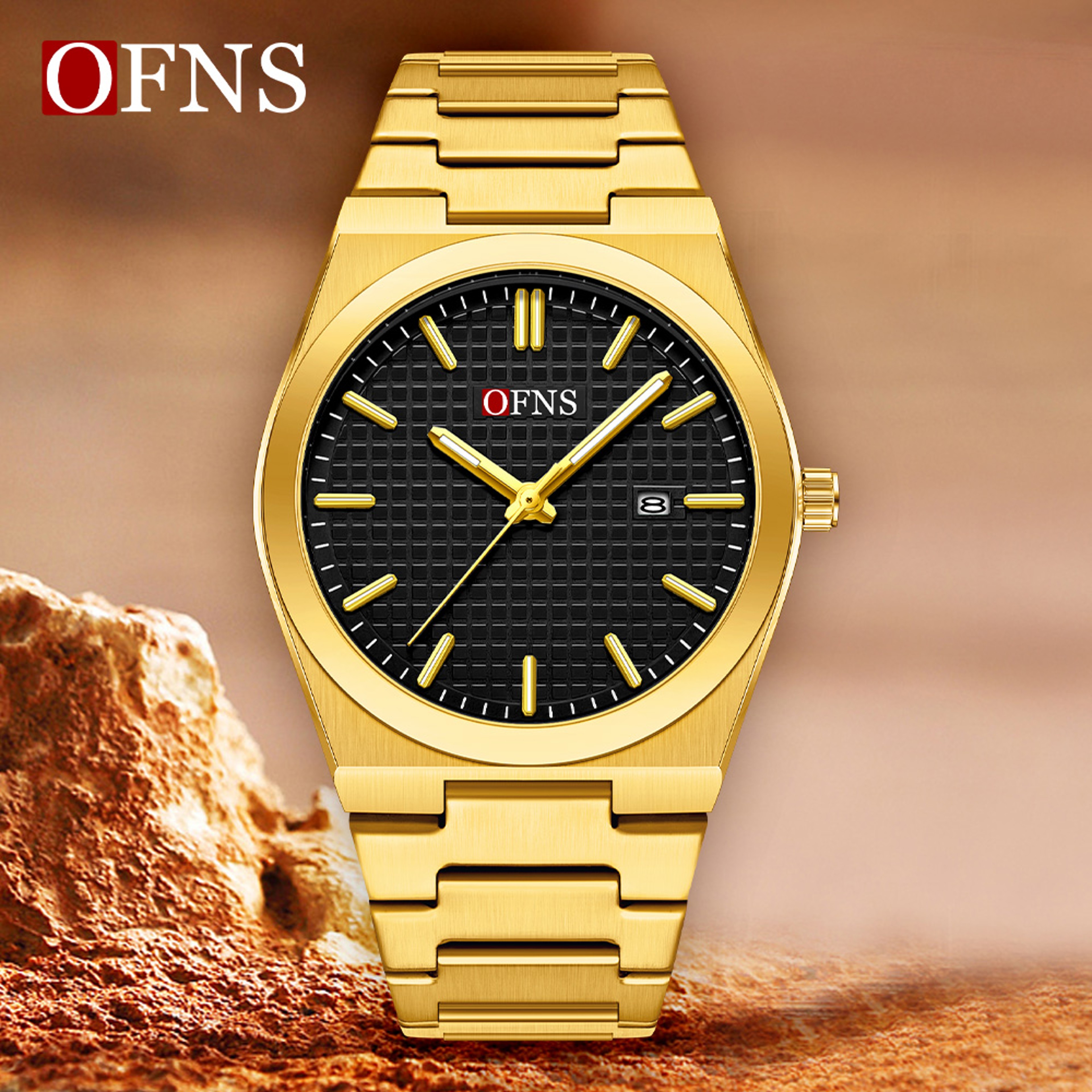 OFNS 2025 New Men's Business Quartz Watch Waterproof Luminous Single Calendar Display Leisure Fashion Personalized Watch for Men – view 5
