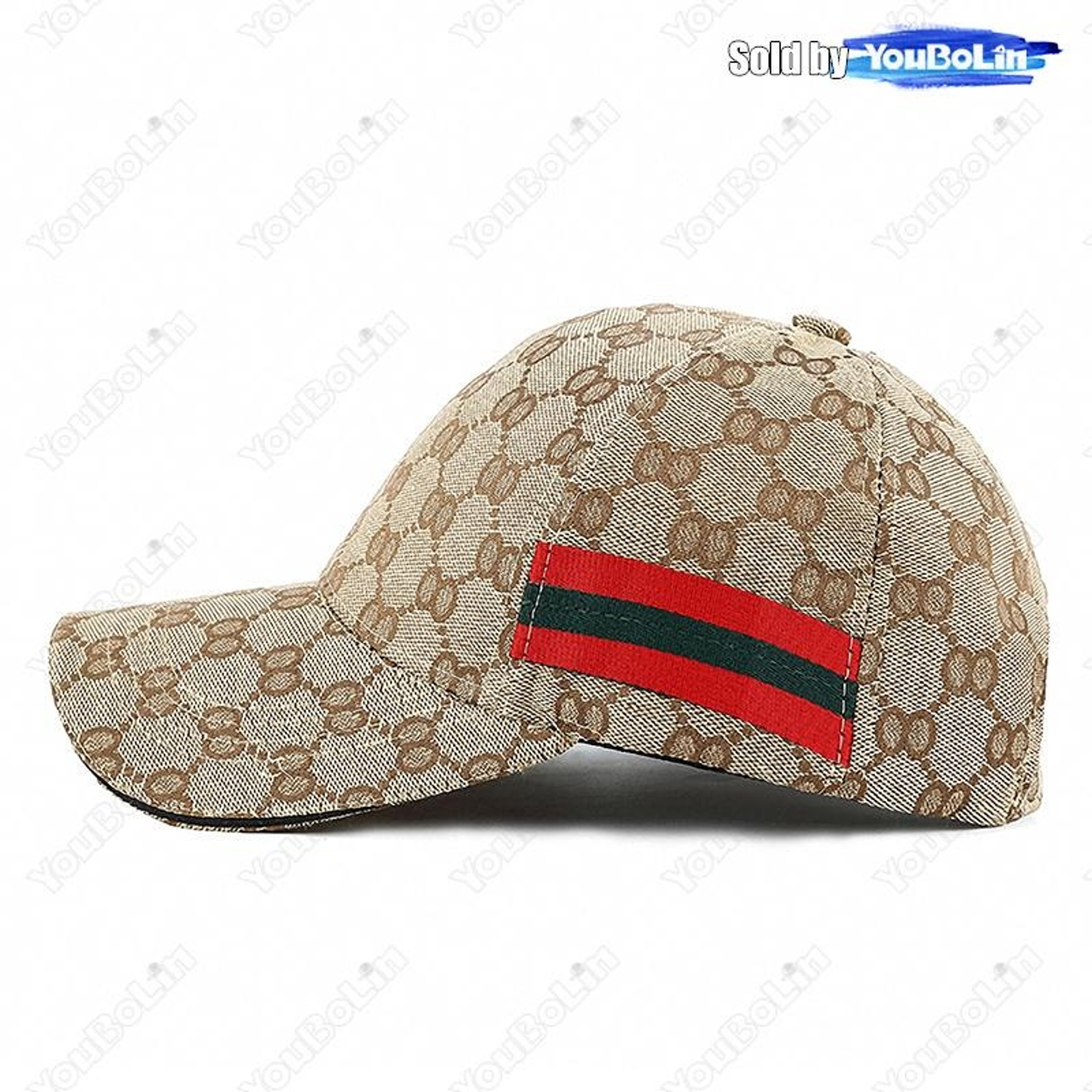 Classic Red Green Stripe Black Baseball Cap for Men Women, Outdoor Casual Trucker Hat, New Fashion Sport Dad Hat – view 5