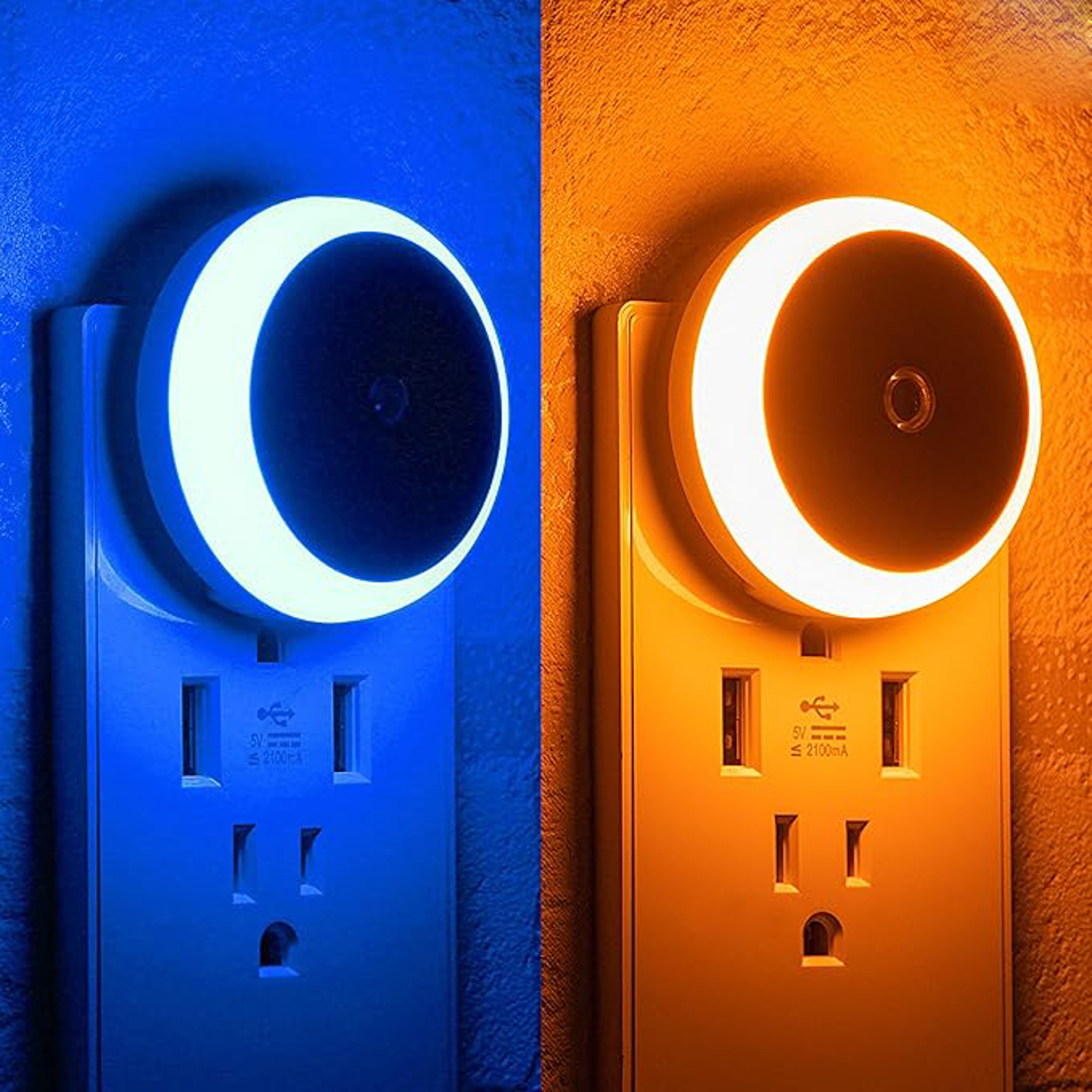 LED Night Light Plug in, Auto Dim Dusk to Dawn Sensor, Smart Wall Lamp for Bathroom, Stairway, Kitchen, Bedroom – view 1