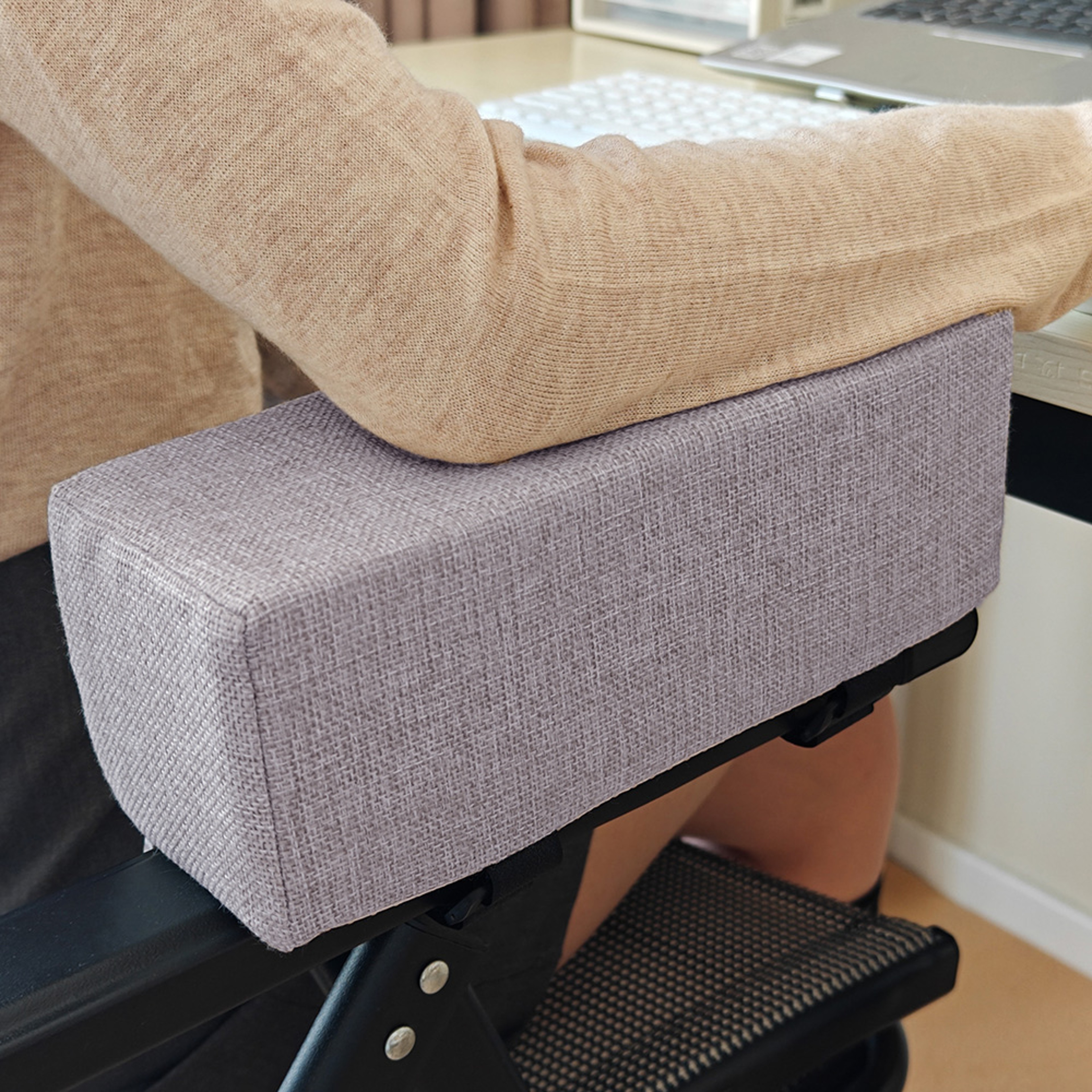 Cotton Linen Foam Armrest Pads Elbow Pillow Chair Cushion Pads Arm Rest For Office Chair Armrest Su 6