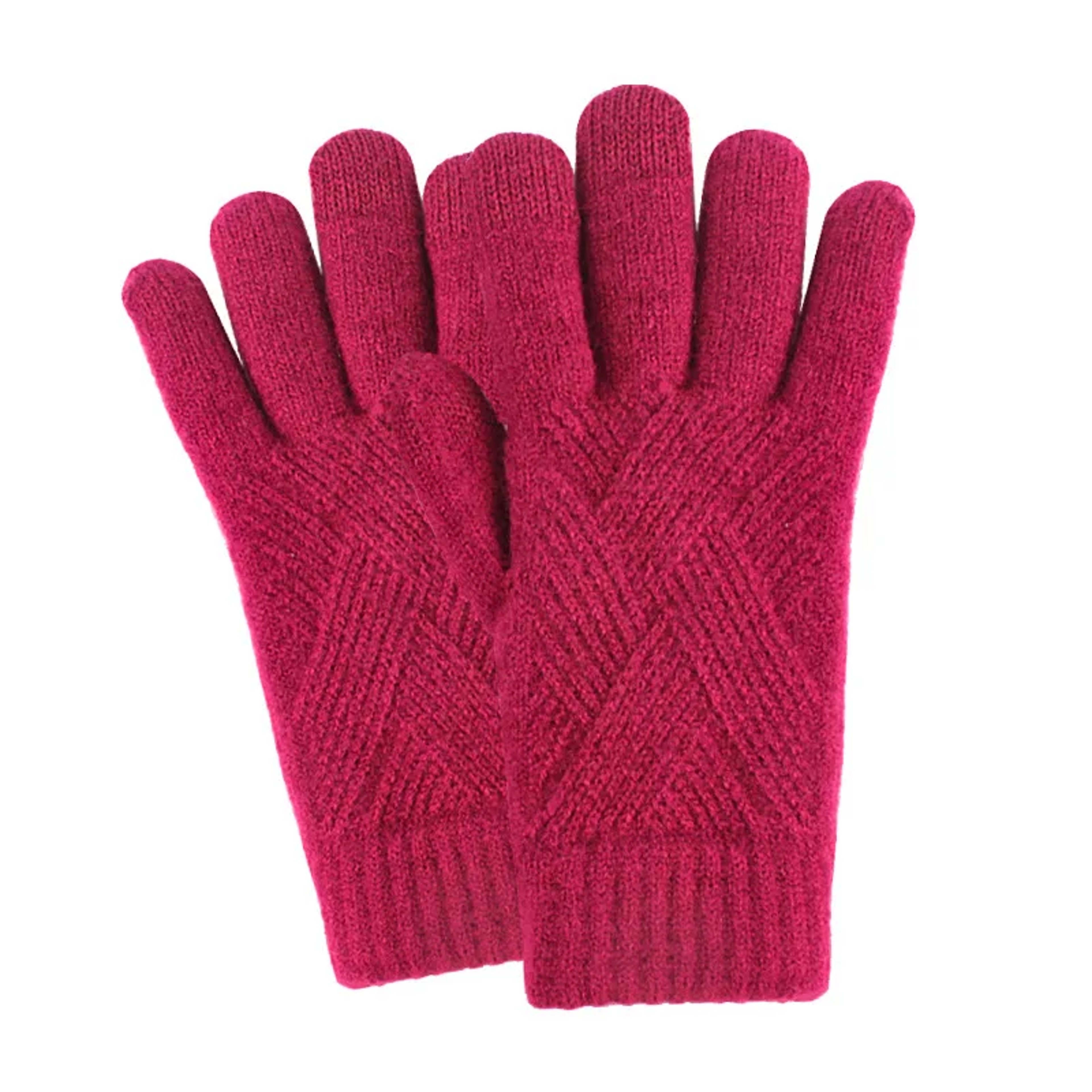 Thermal Touchscreen Gloves for Men, Women, Winter Warm Knitted, Windproof Thick Fleece Lined Cycling Riding Gloves – view 12