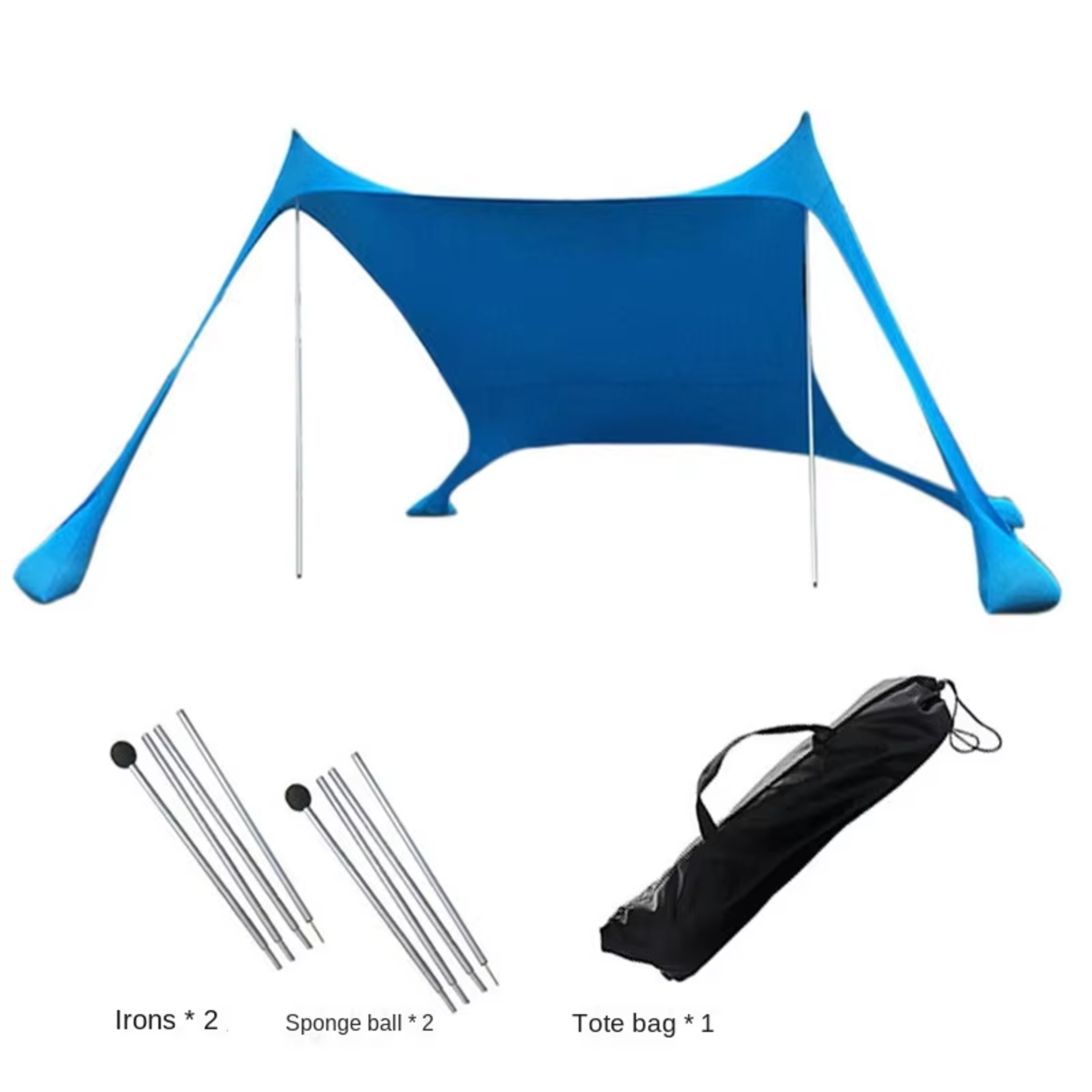 Windproof Pop Up Beach Canopy Tent With UV Sun Shade For Camping And Fishing 6