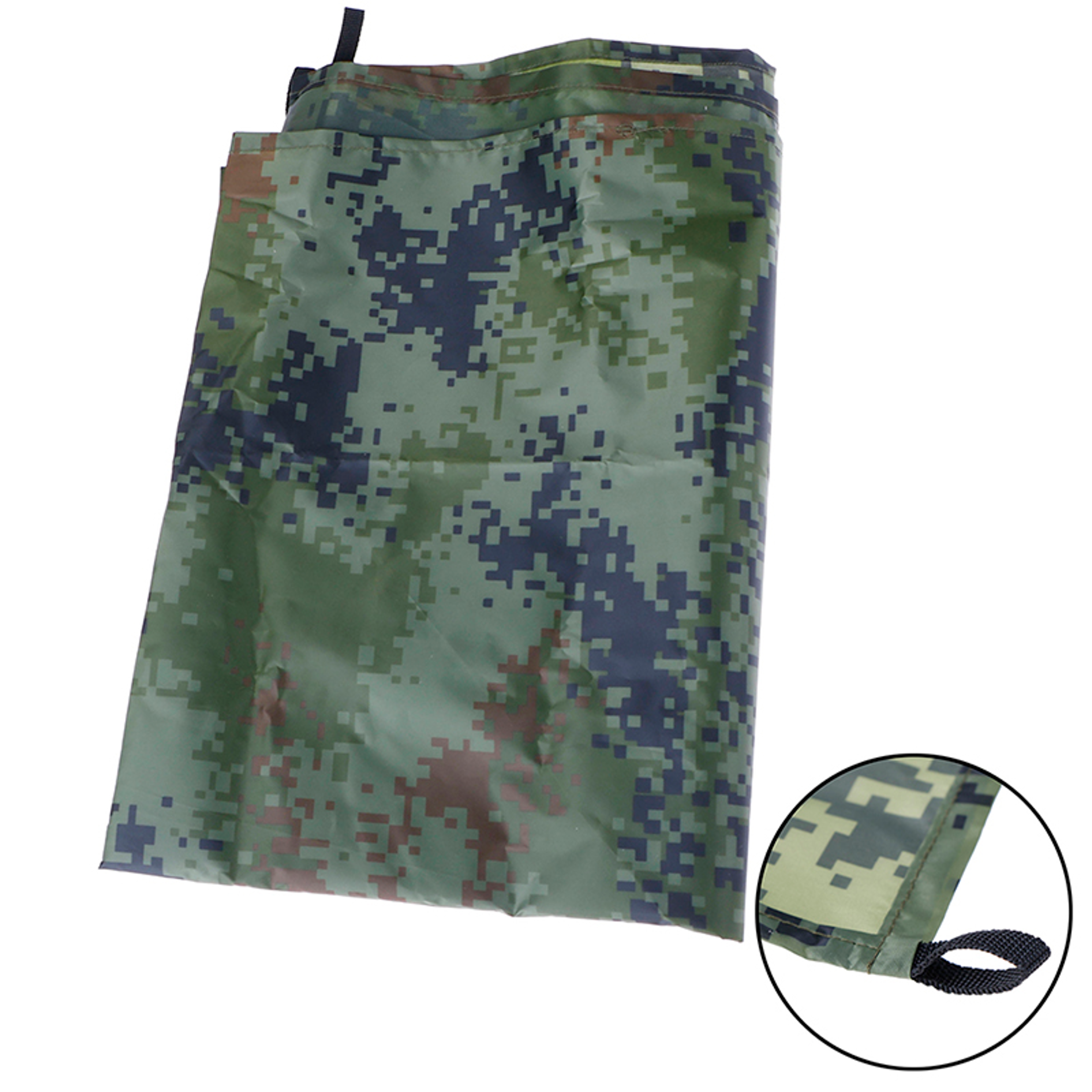 Triangular camping tarp beach sun shelter waterproof canopy mat – view 2
