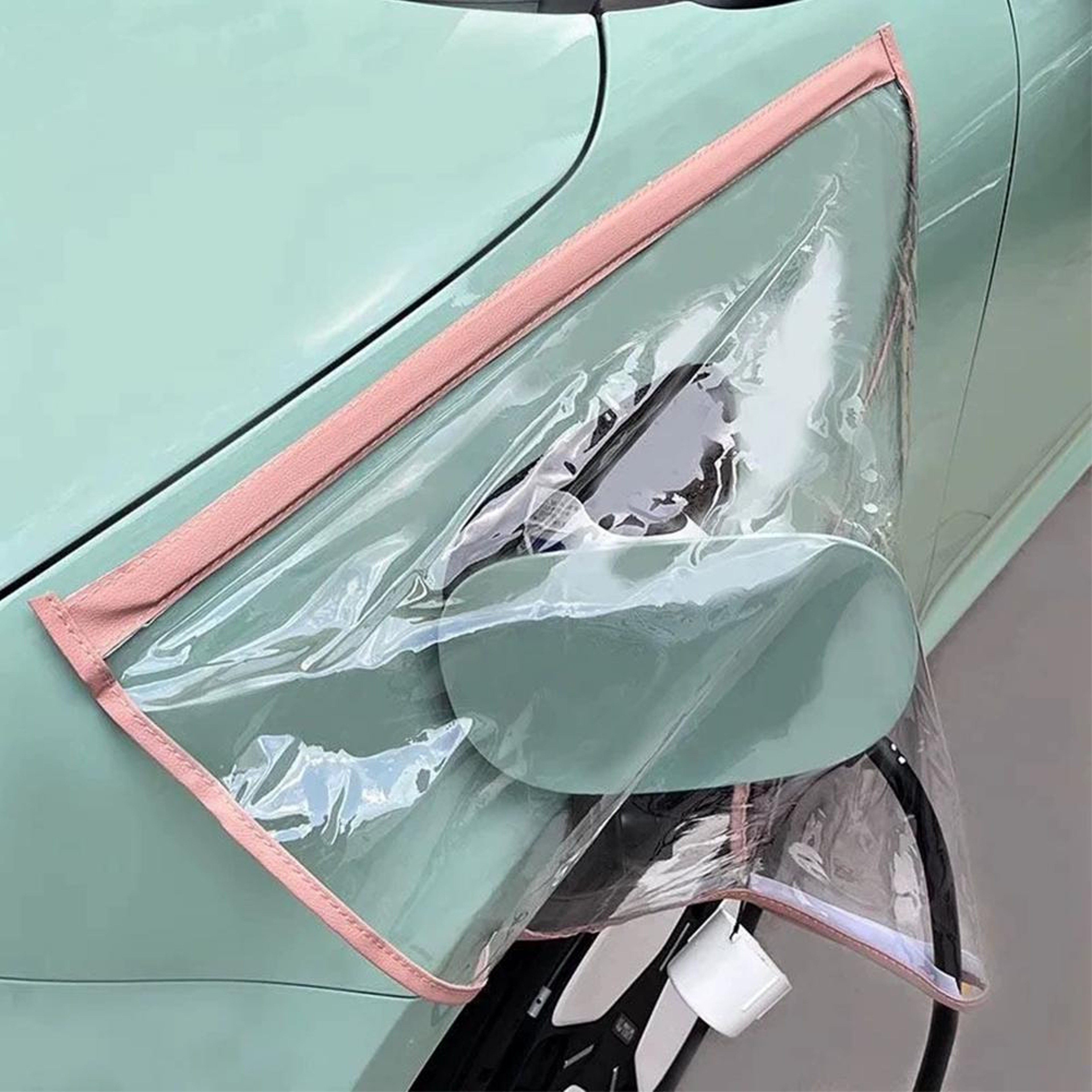 Universal EV Charger Port Cover For Outdoor Charging Clear Waterproof Rain And Dust Shield 6
