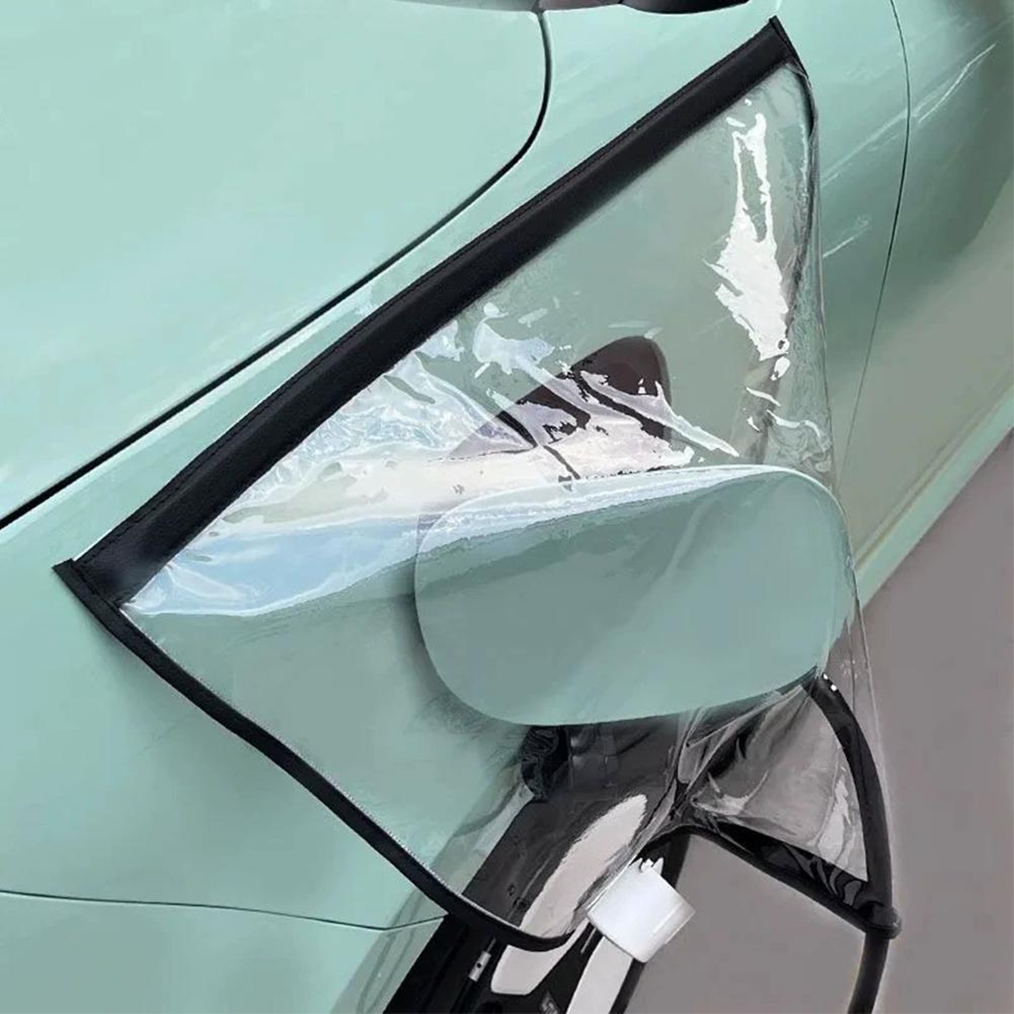 Universal EV Charger Port Cover For Outdoor Charging Clear Waterproof Rain And Dust Shield 9