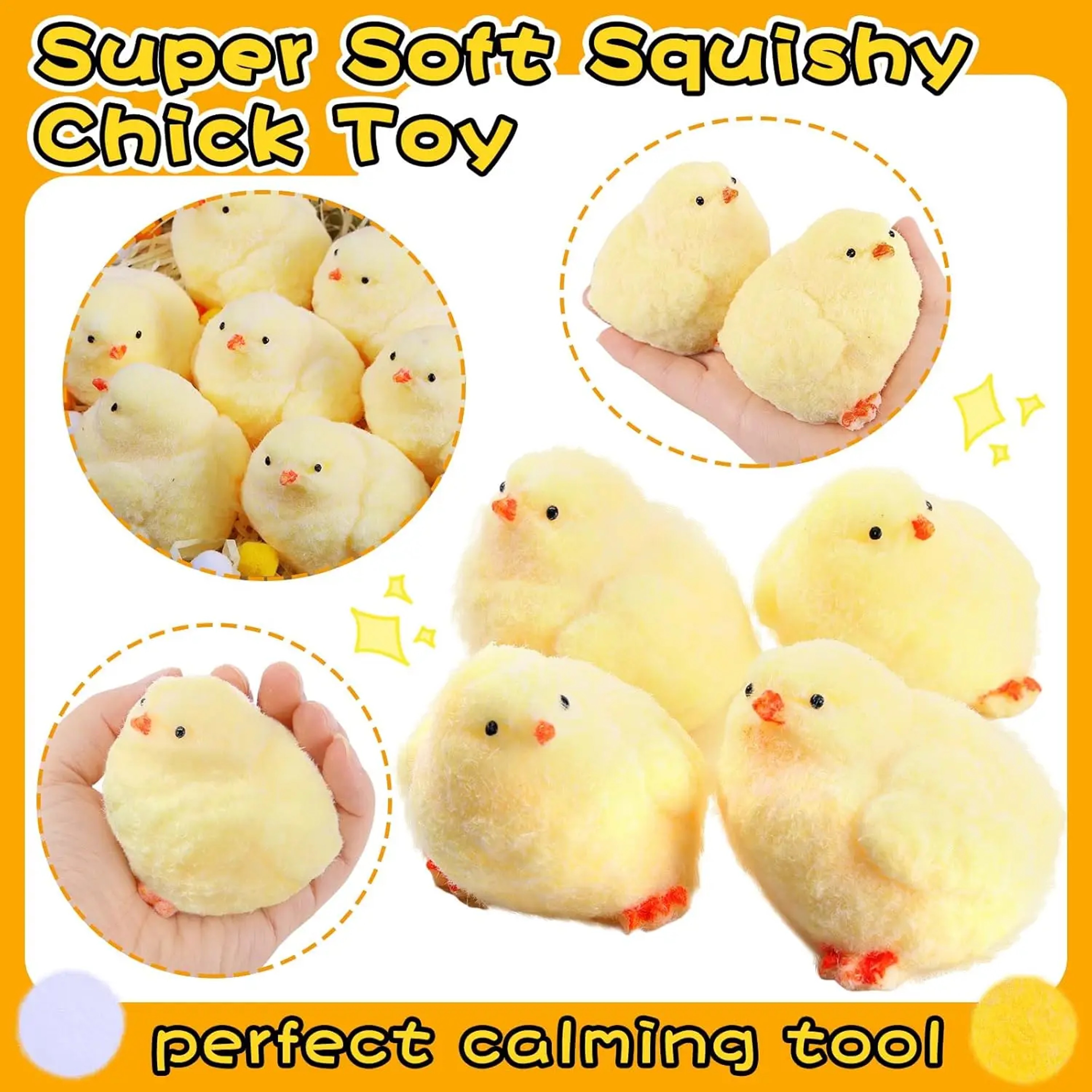 Cute Chick Squishy Toy Soft Silicone Stress Relief Fidget for Kids & Adults – view 6