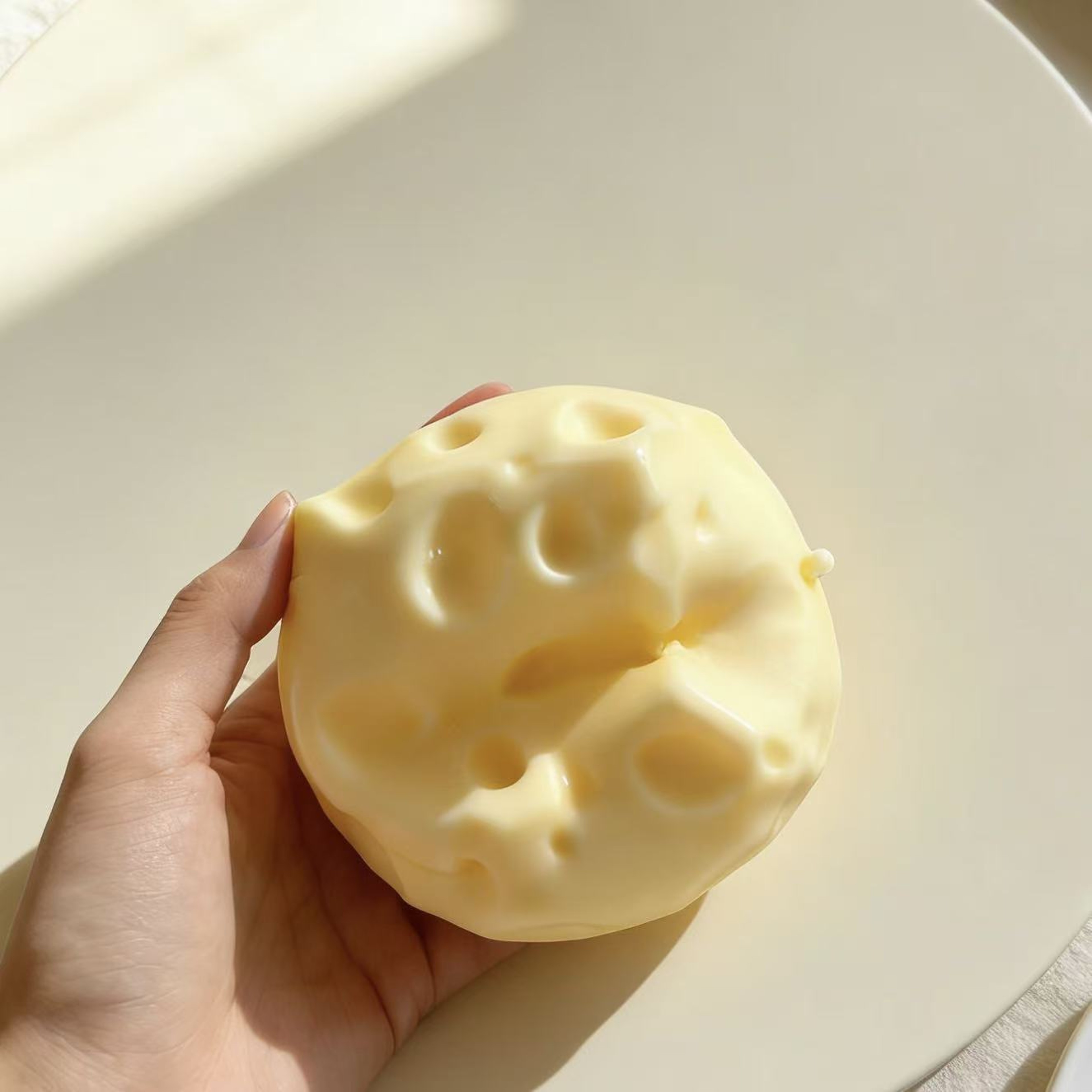 Jumbo Cheese Stress Ball ASMR Fidget Toy For Anxiety Relief And Sensory Fun 4