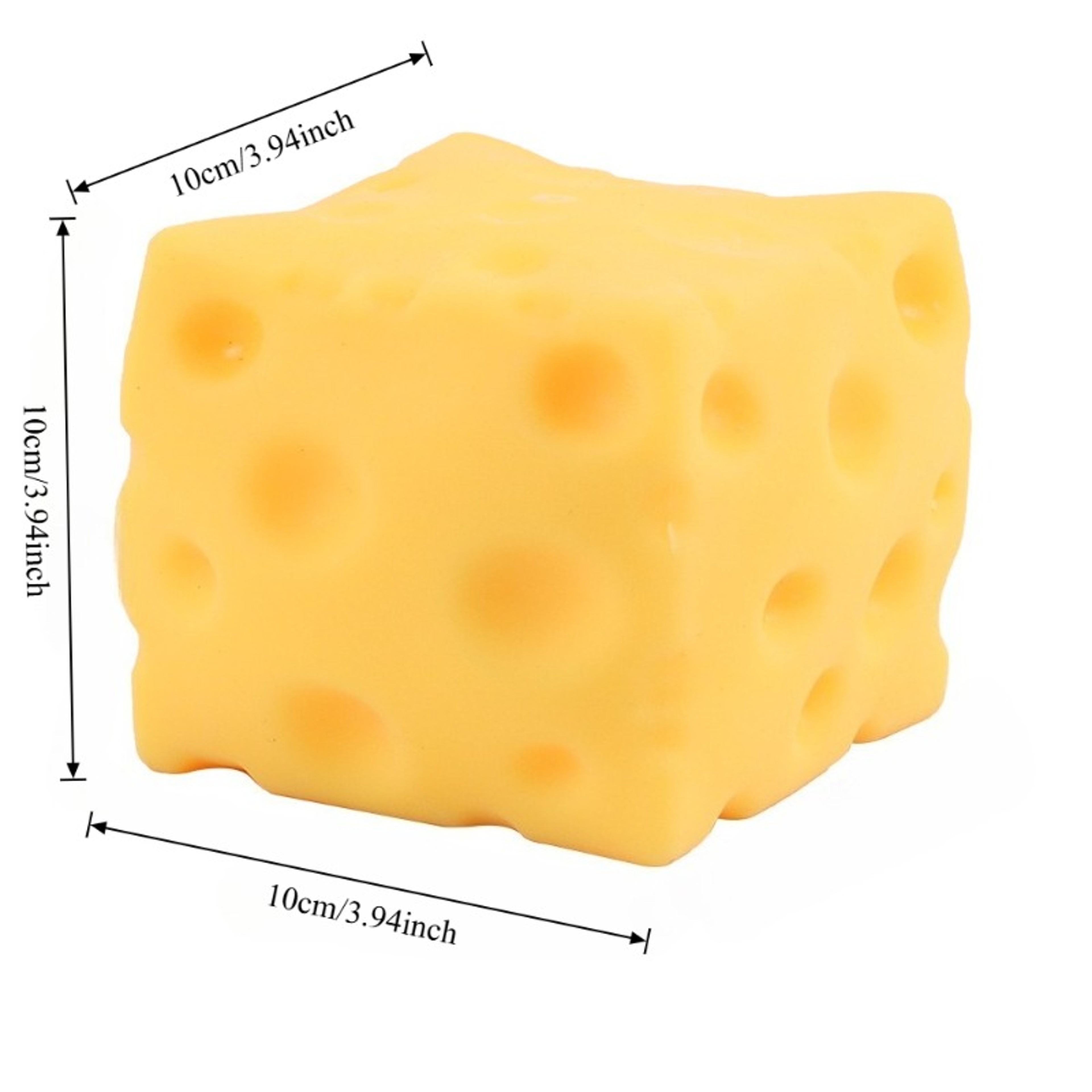 Jumbo Cheese Stress Ball Slow Rebound Fidget Toy For Anxiety Relief And Desk Fun 4