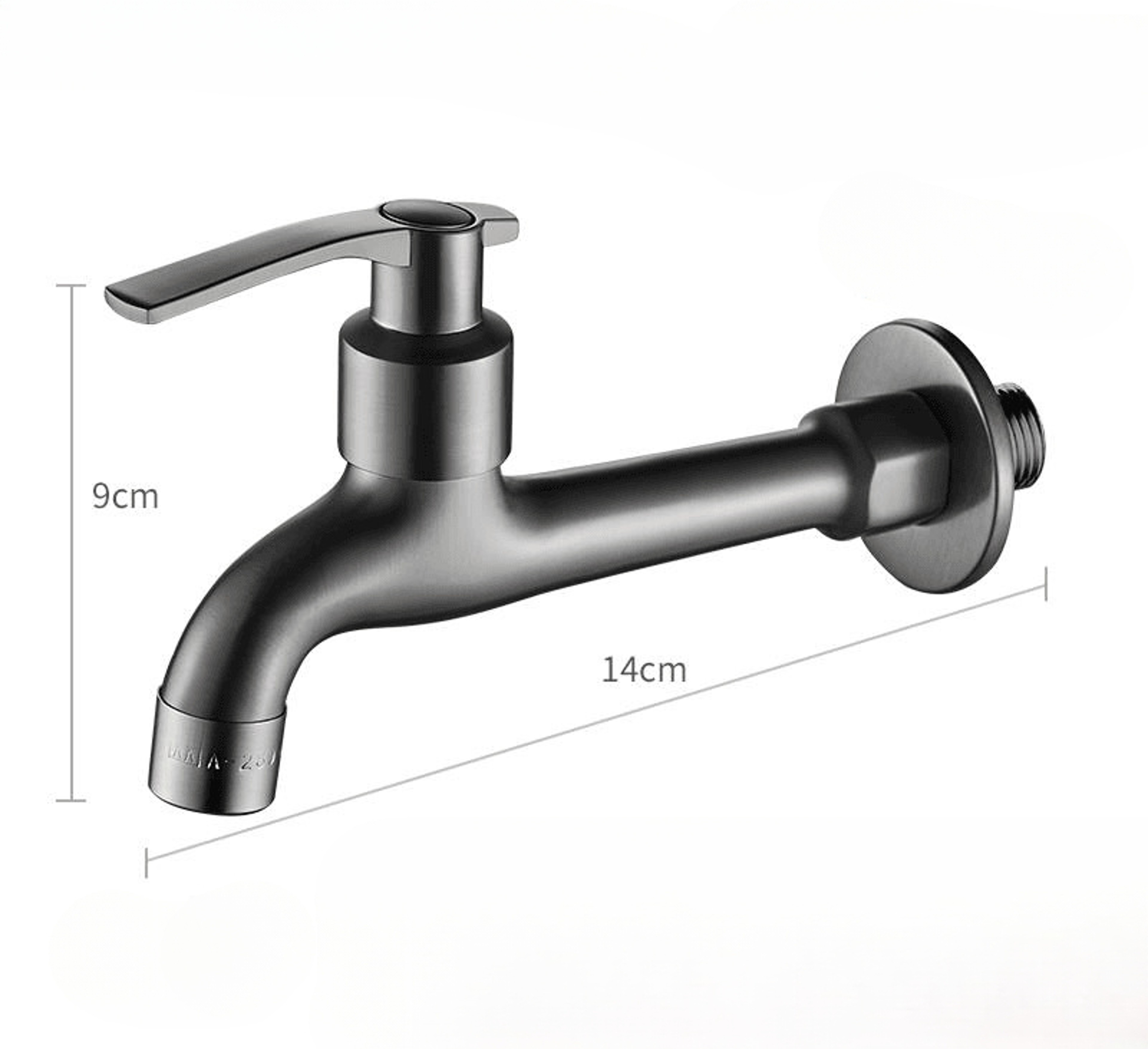 Premium Copper Balcony Faucet Wall Mounted Tap For Quick Open Washing 6
