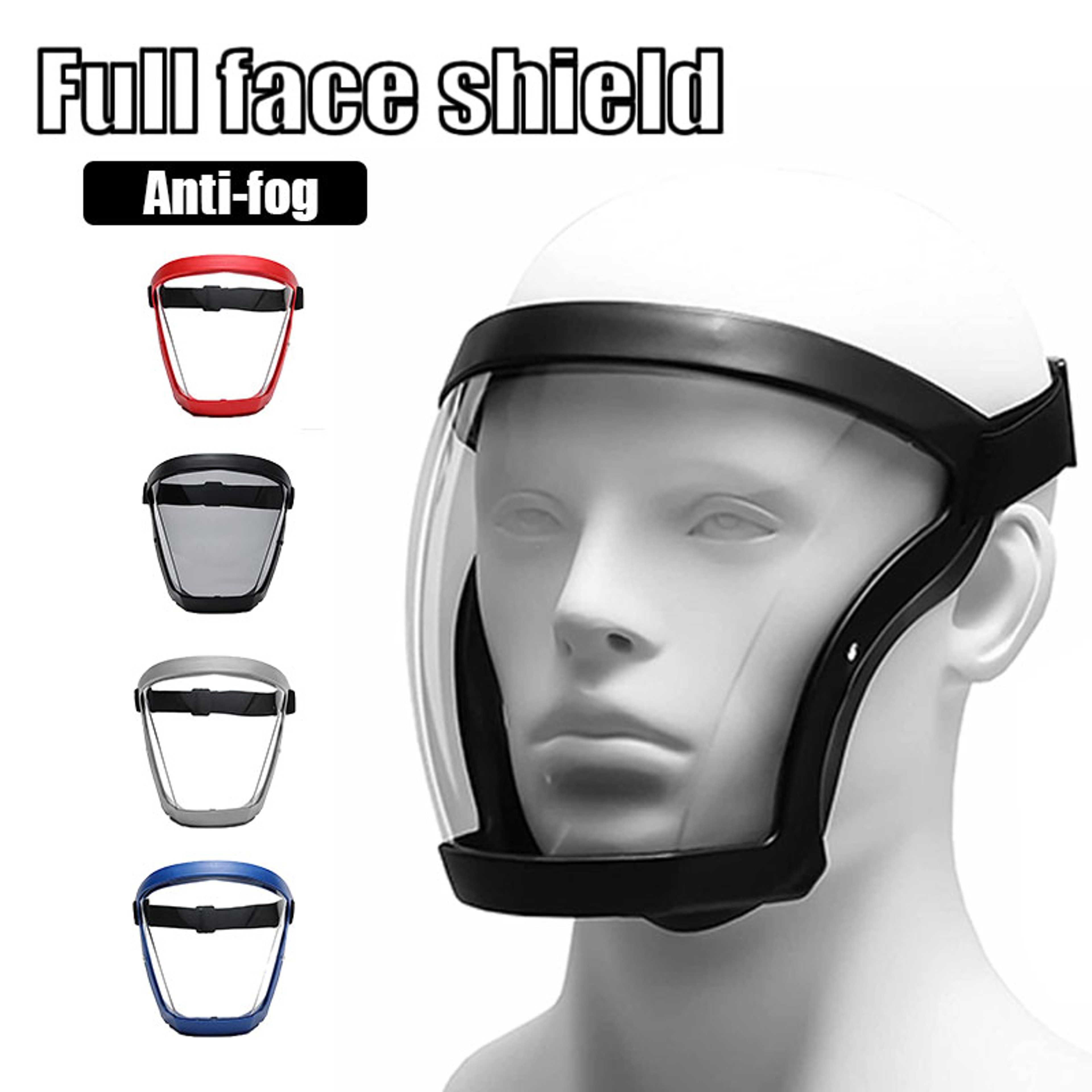 Anti Fog Full Face Shield With Filters Kitchen  Work Safety Mask 0