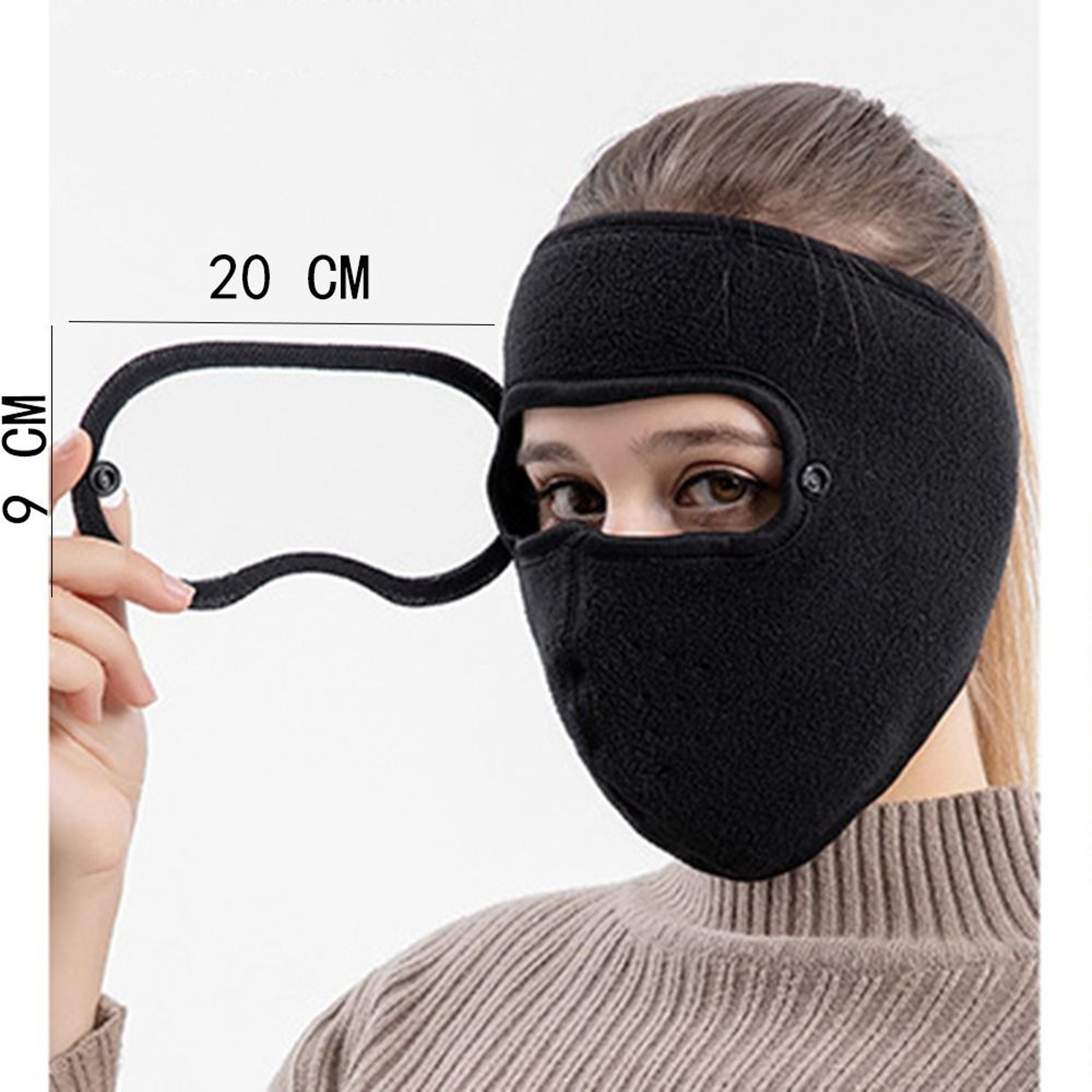 Premium Full Face Mask With Windproof Skiing  Anti Fog Goggles 3