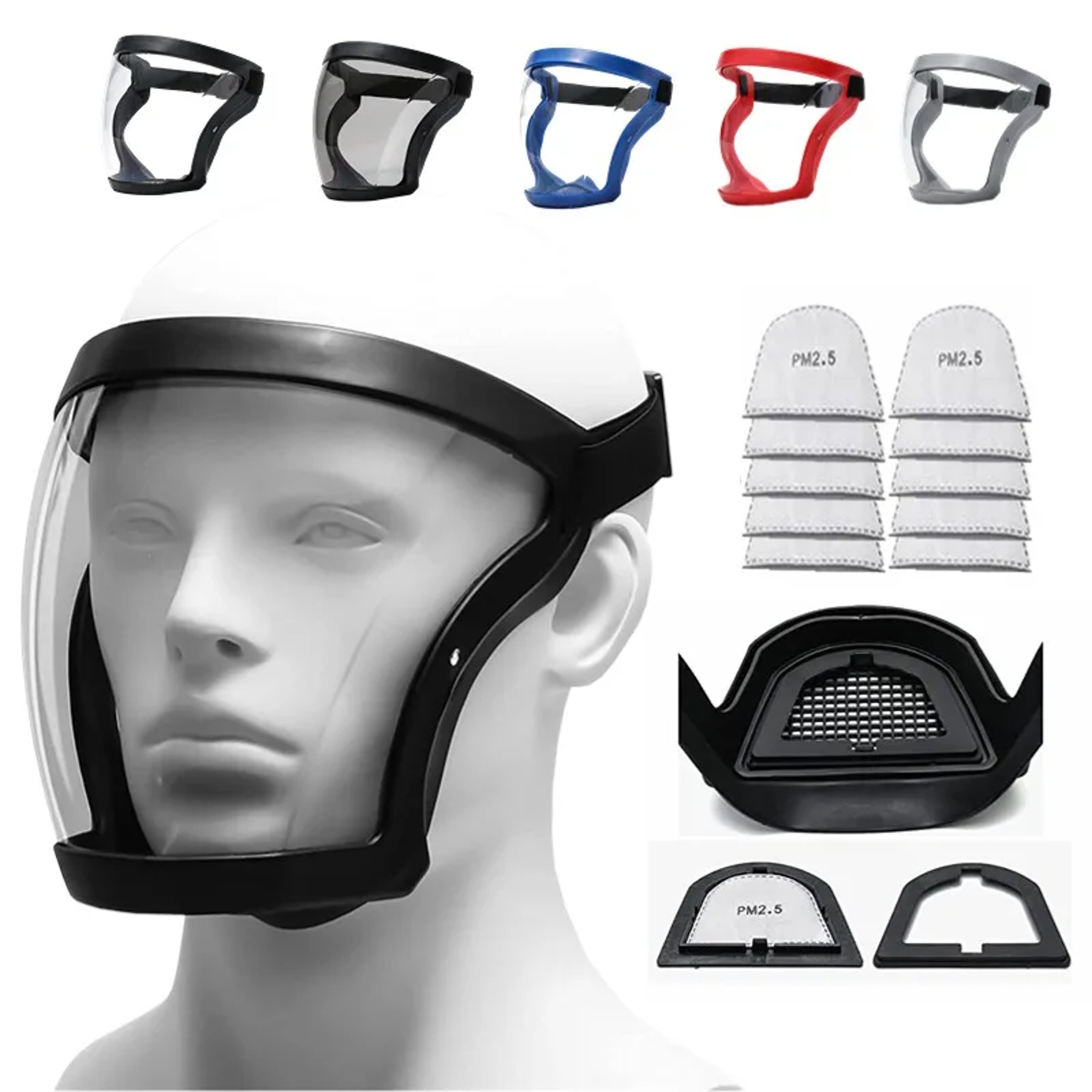 Reusable Full Face Shield Mask For Home  Work Anti Fog Dustproof Protection 0