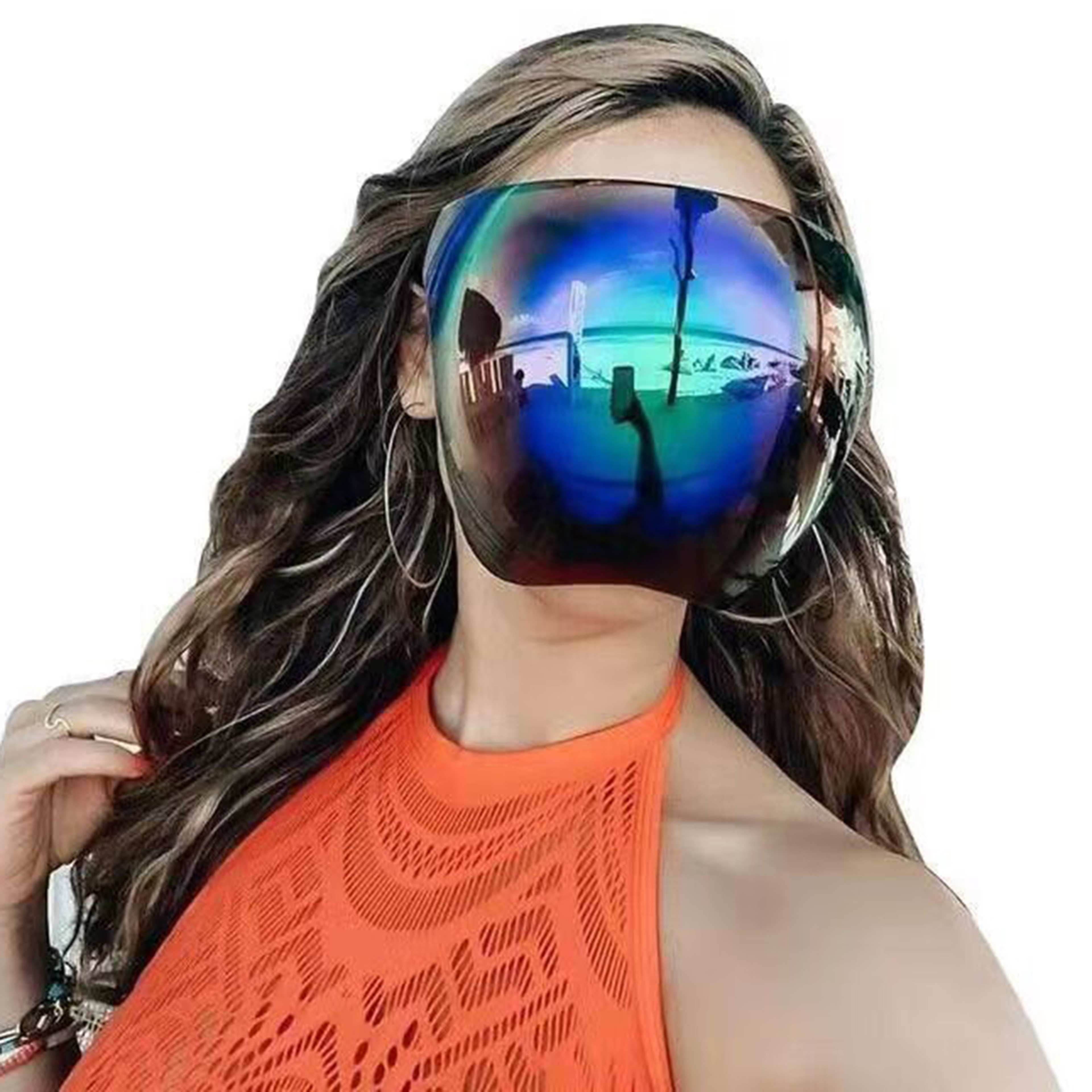Windproof Cycling Goggles Mask For Full Face Motorcycle  Mountain Biking 3