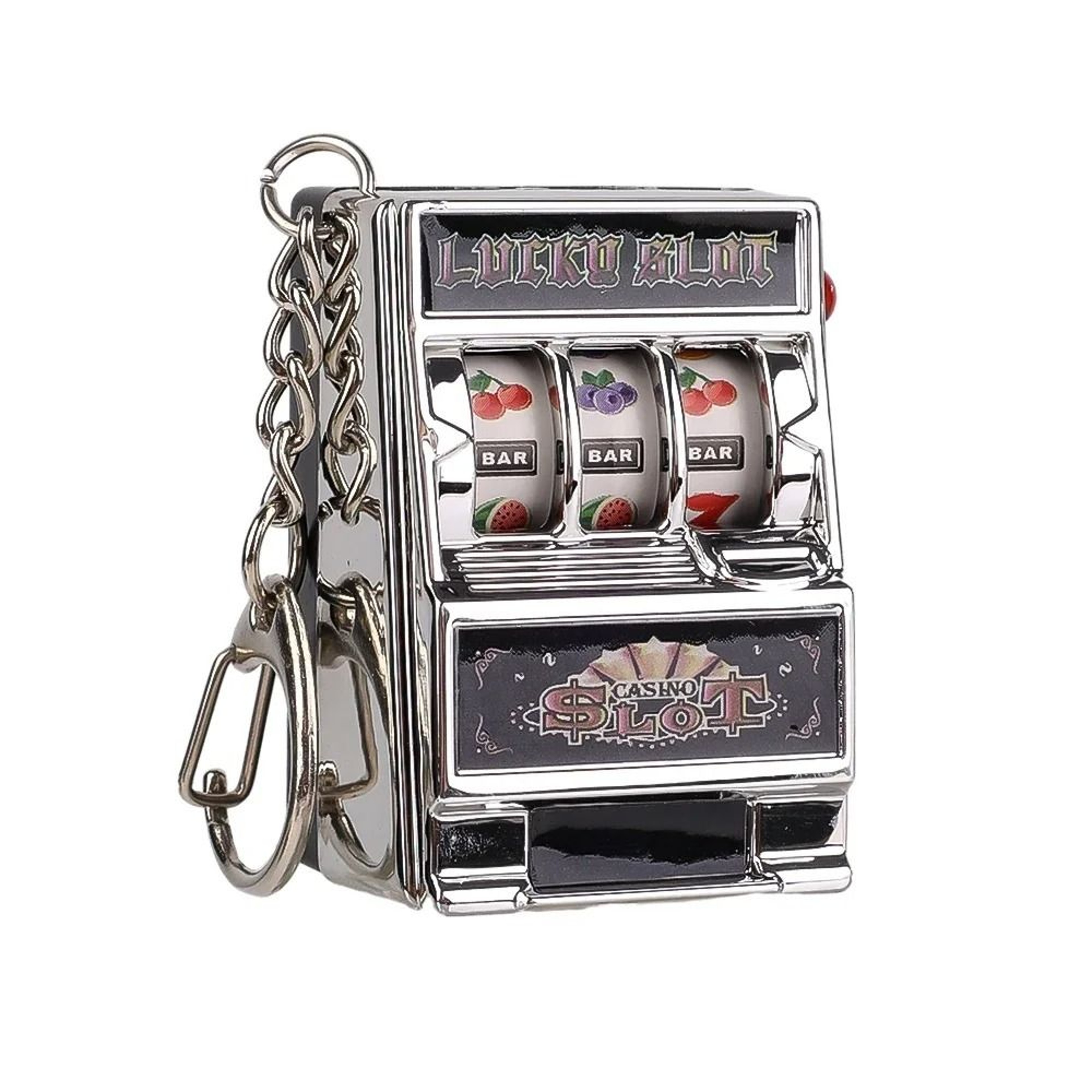 Lucky Spin Mini Slot Machine Keychain Toy for Stress Relief & Pocket Arcade Fun – view 7