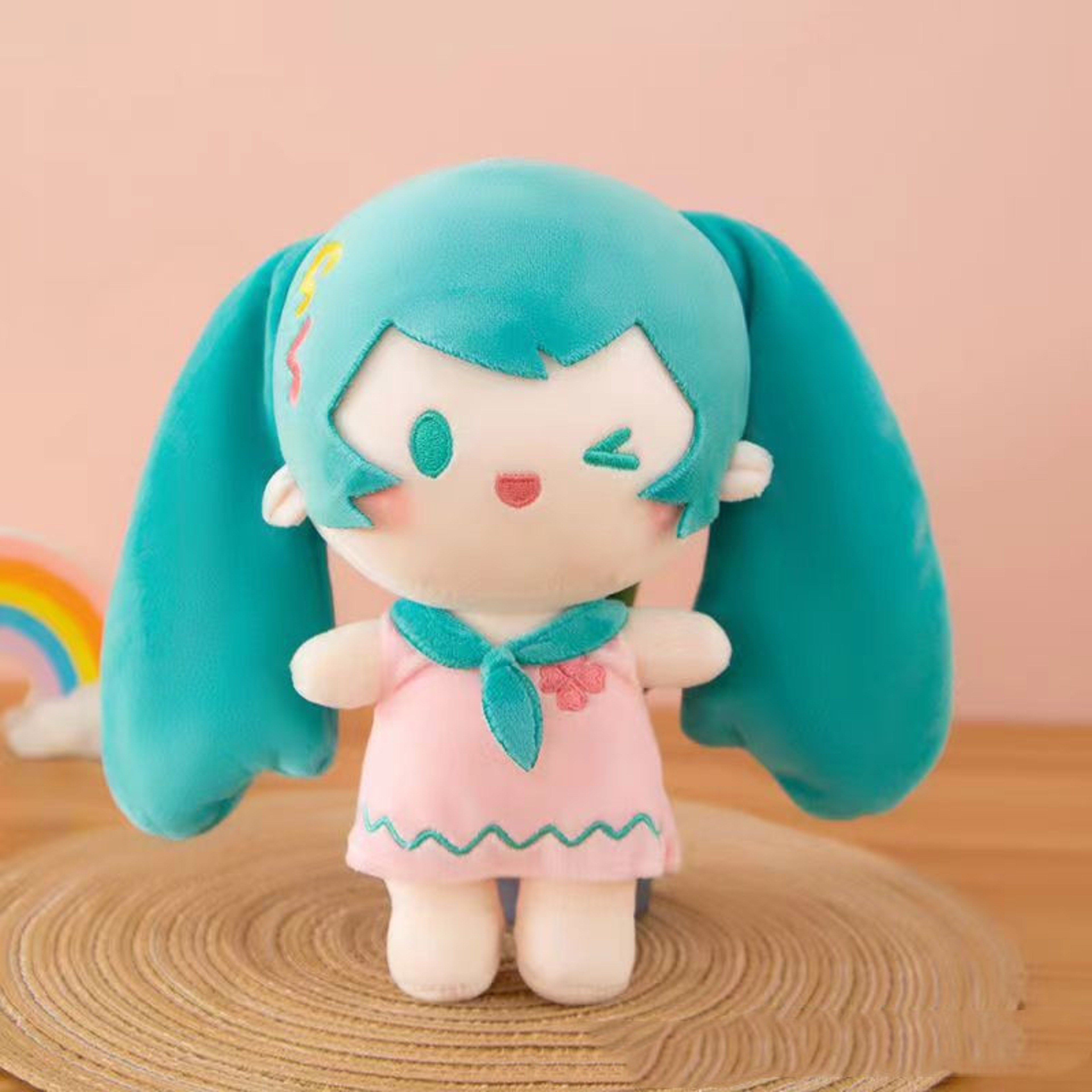 Kawaii Anime Girl Plush Keychain Cute Plush Pendant For Bags  Gifts 7