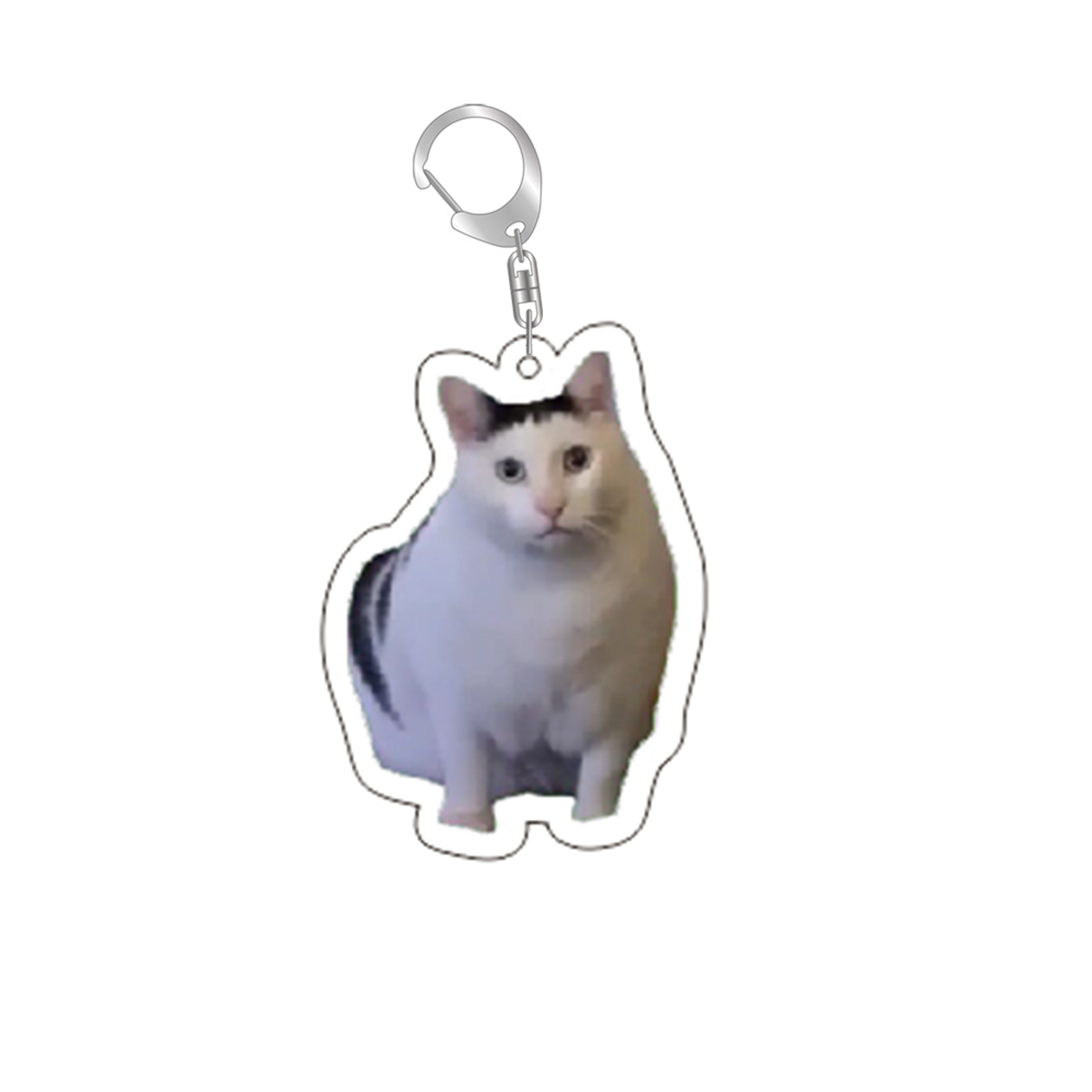 Funny Cat Meme Keychain Cute Bag Charm Gift for Cat Lovers & Best Friends – view 4