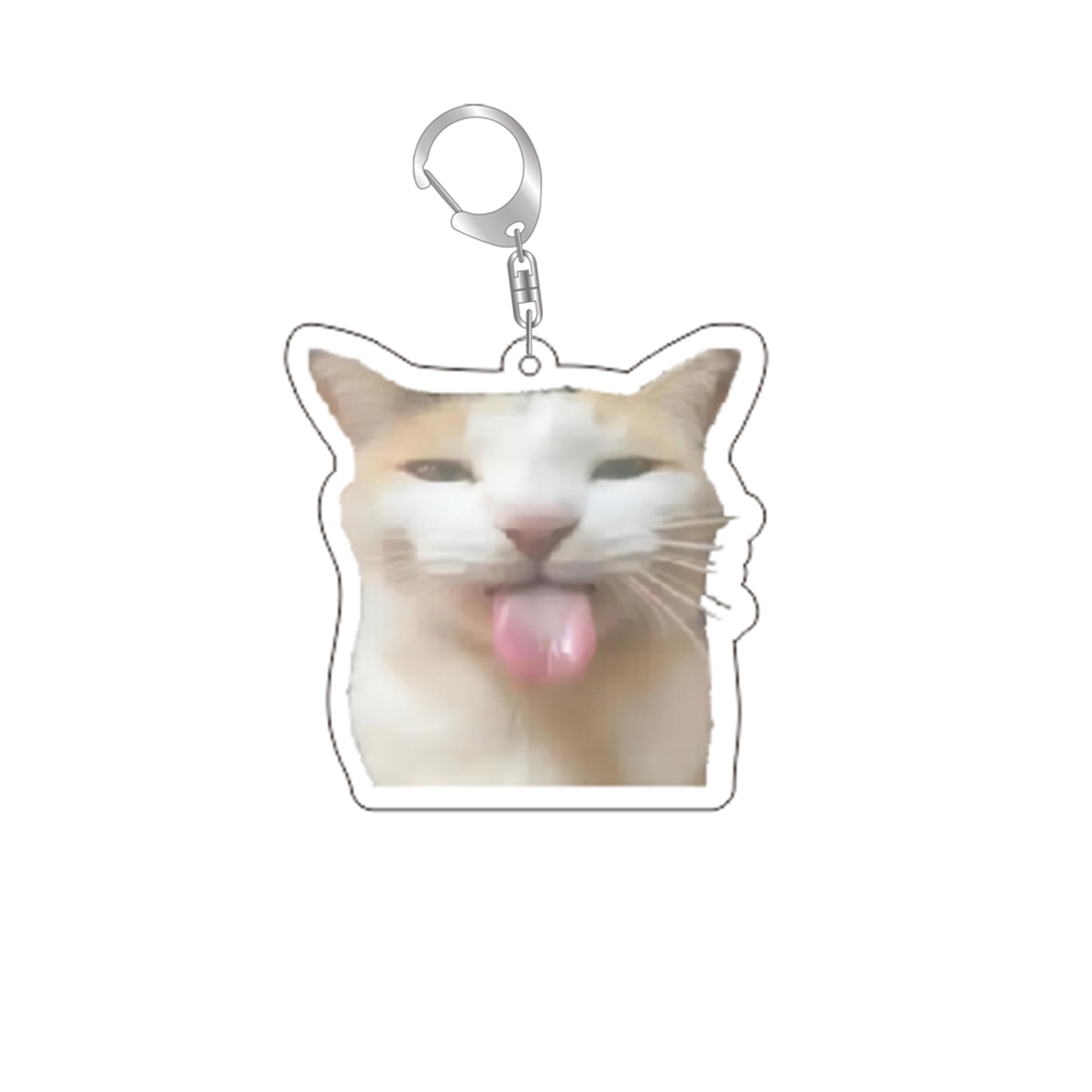 Funny Cat Meme Keychain Cute Bag Charm Gift for Cat Lovers & Best Friends – view 6